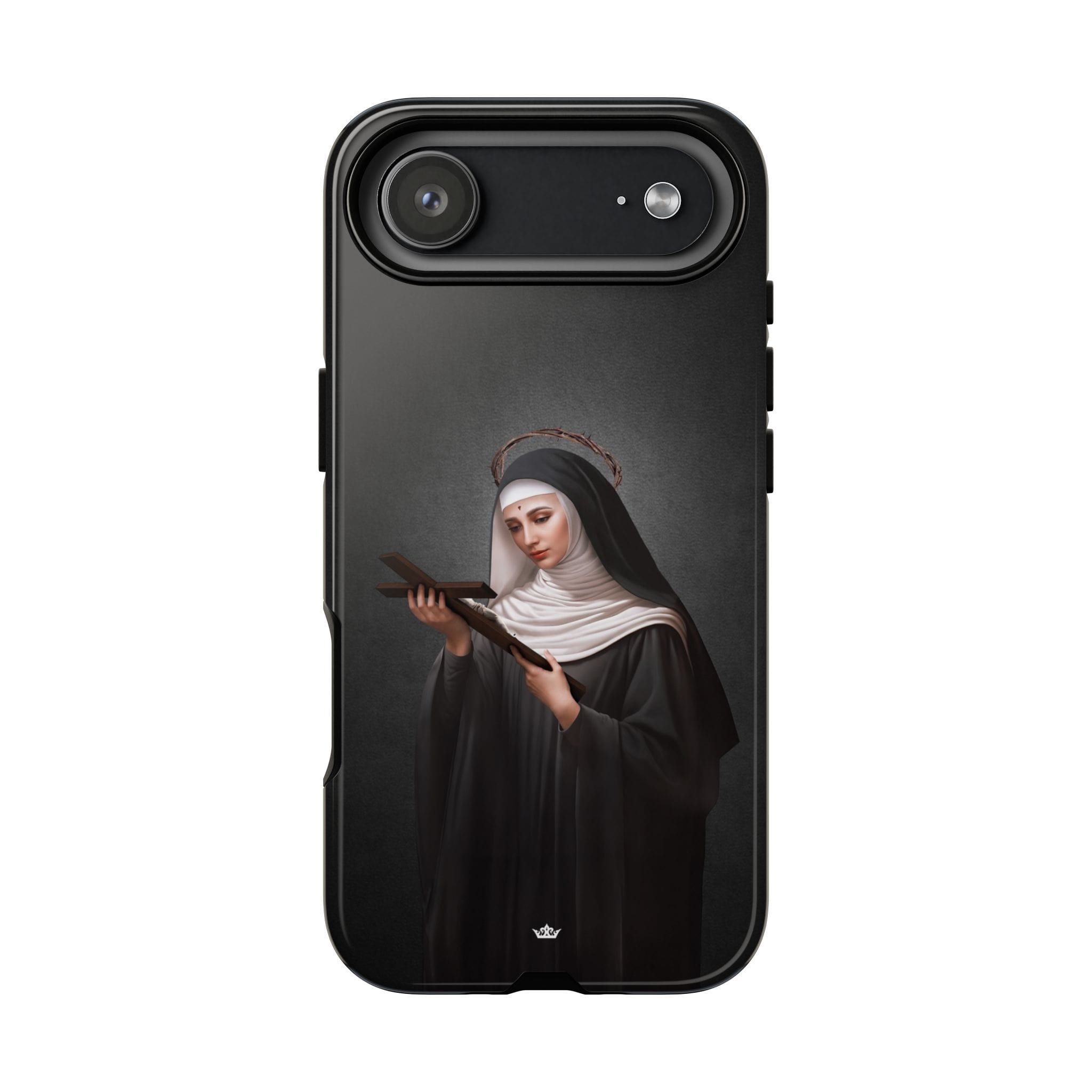 St. Rita of Cascia Hard Phone Case (Dark) Copyright VENXARA