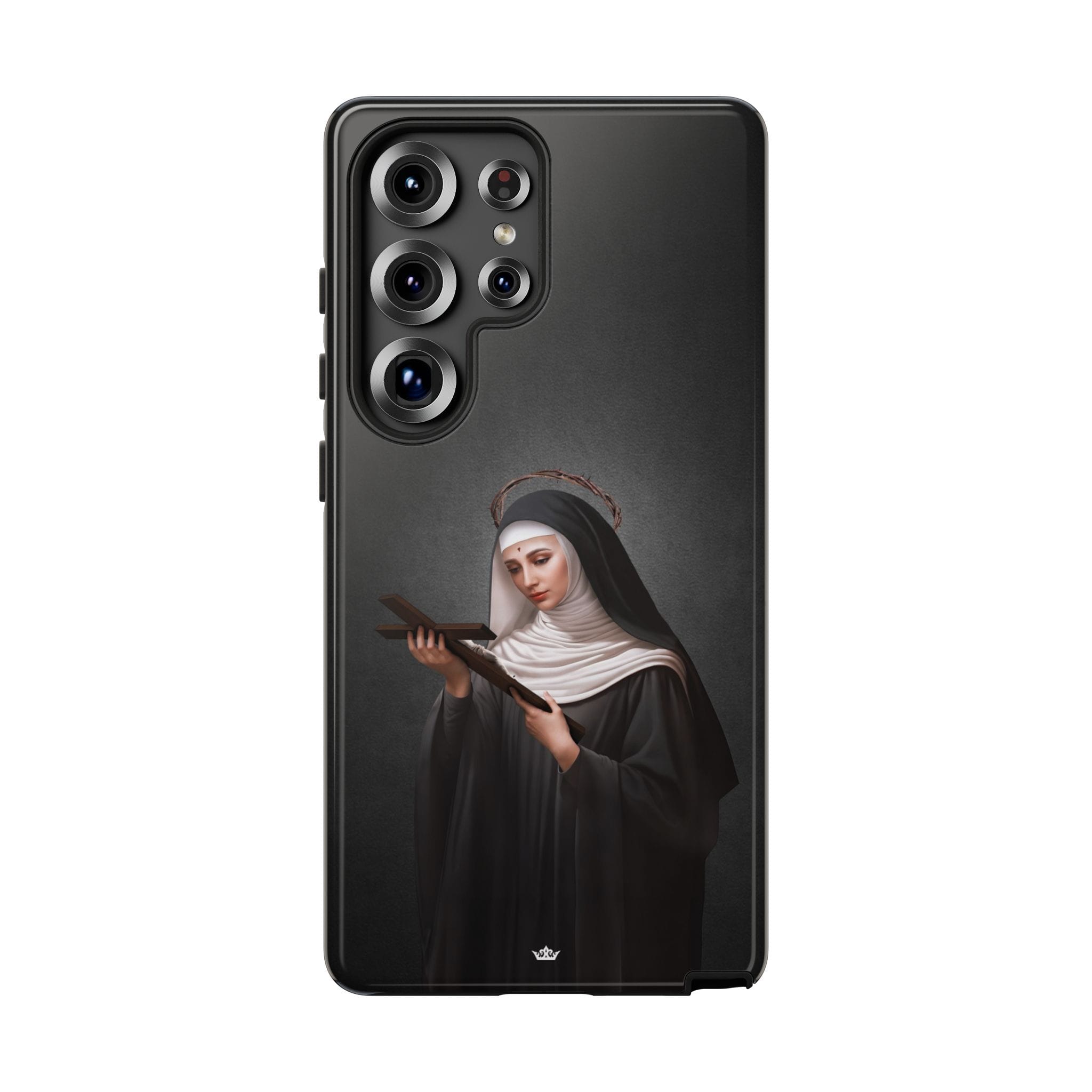 St. Rita of Cascia Hard Phone Case (Dark) Copyright VENXARA