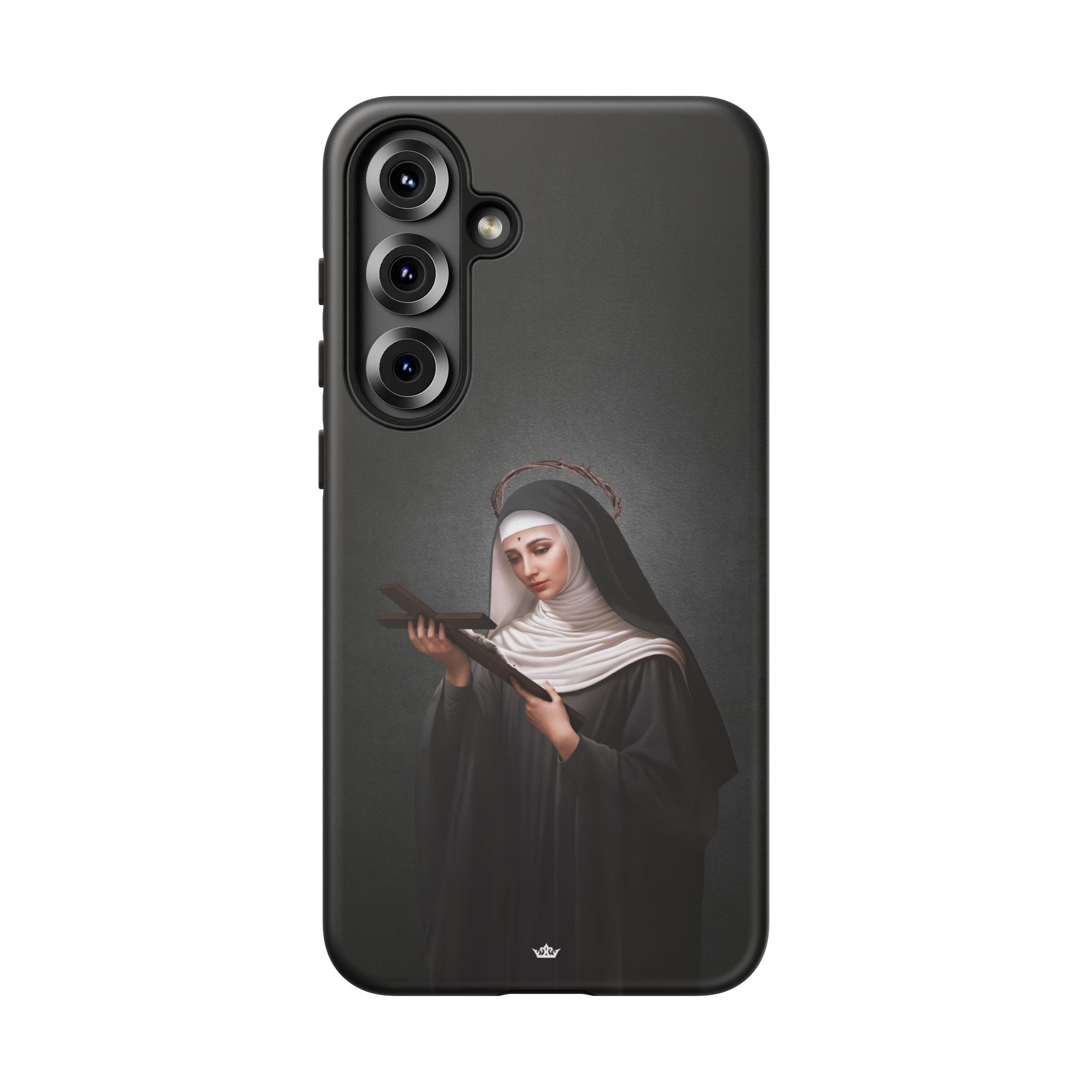 St. Rita of Cascia Hard Phone Case (Dark) Copyright VENXARA