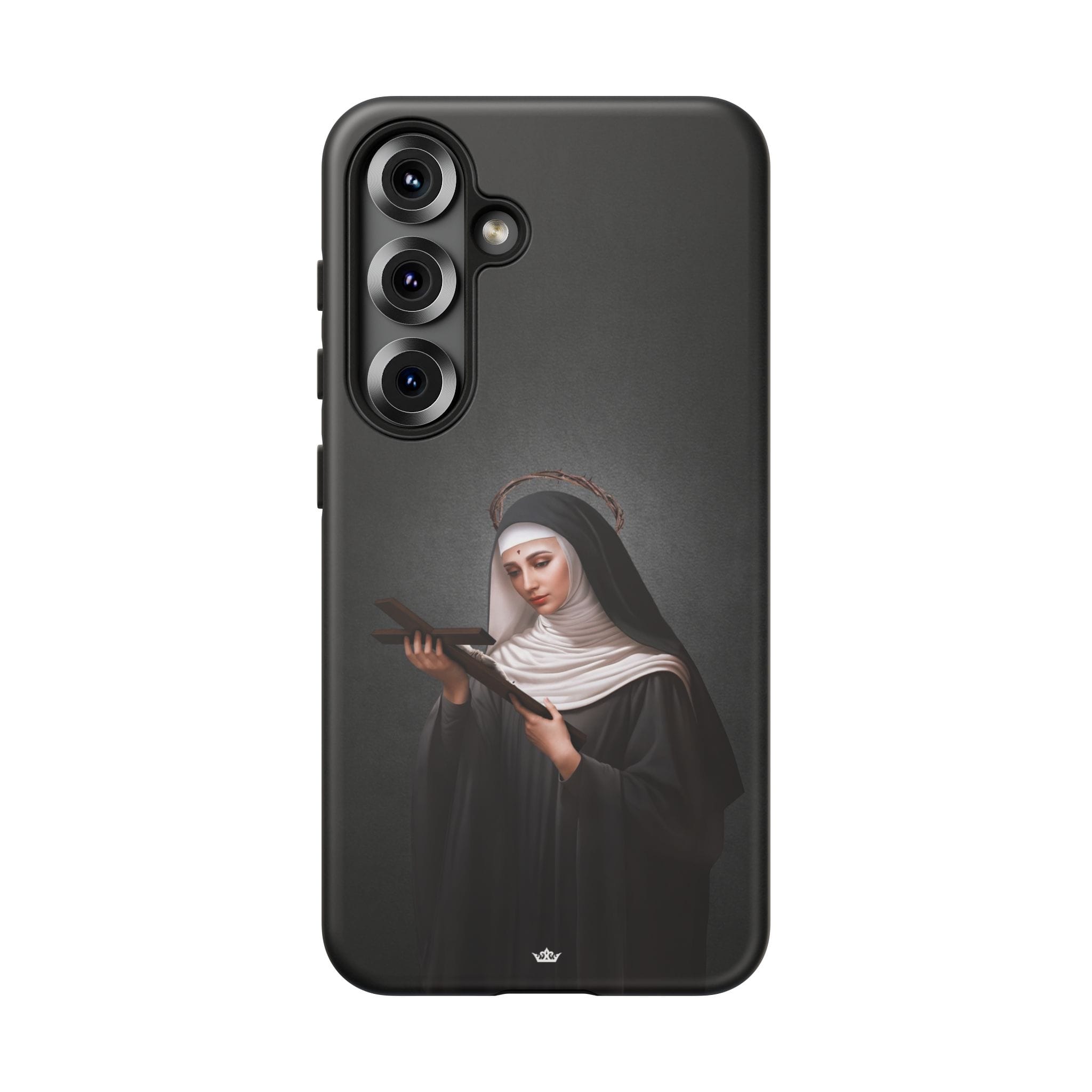 St. Rita of Cascia Hard Phone Case (Dark) Copyright VENXARA