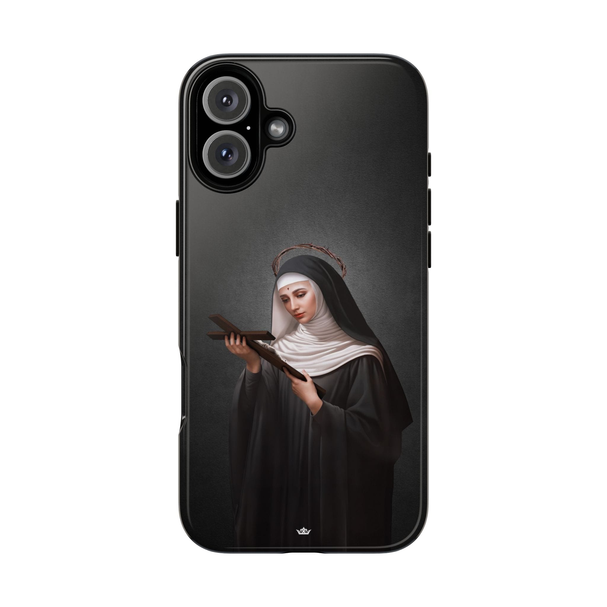 St. Rita of Cascia Hard Phone Case (Dark) Copyright VENXARA