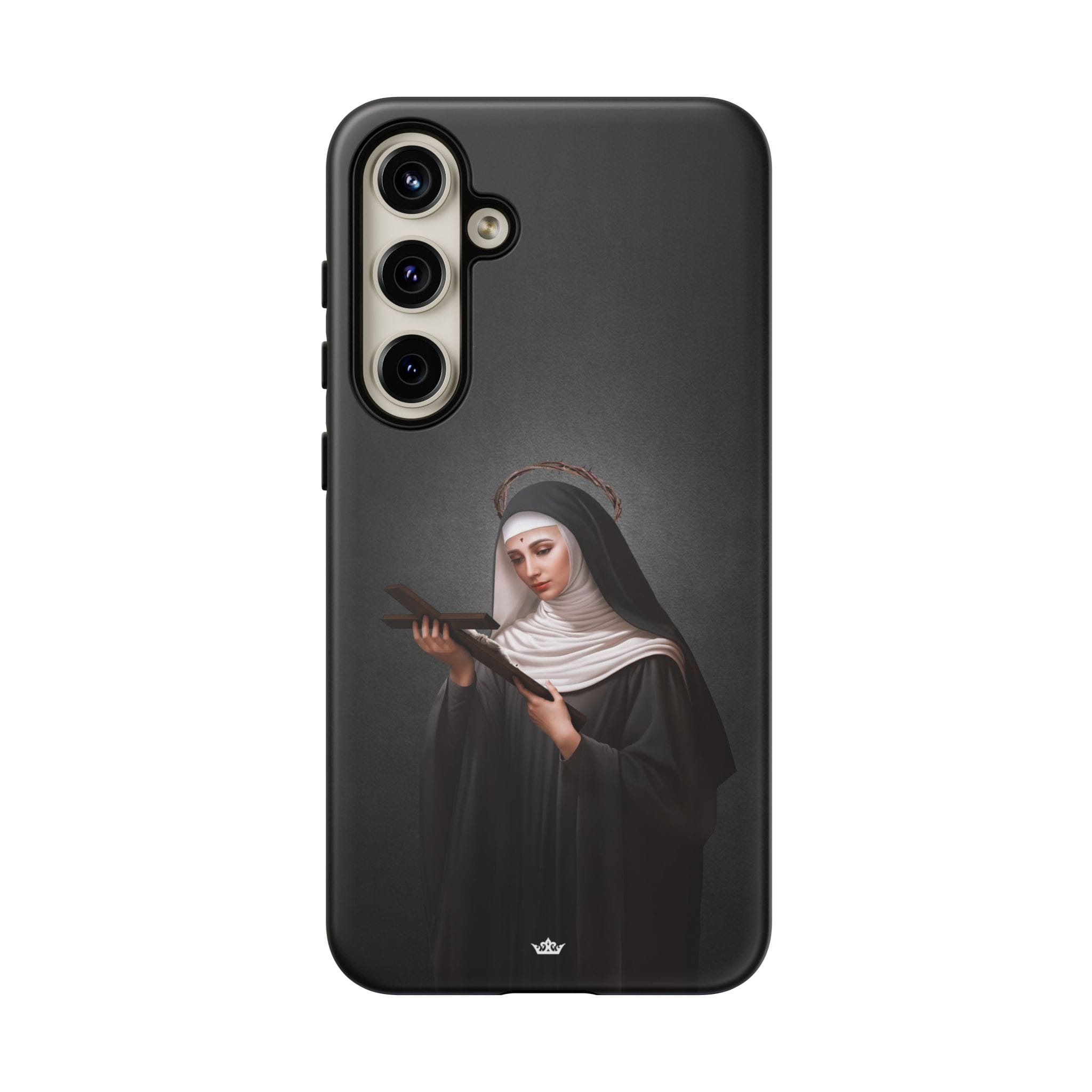 St. Rita of Cascia Hard Phone Case (Dark) Copyright VENXARA