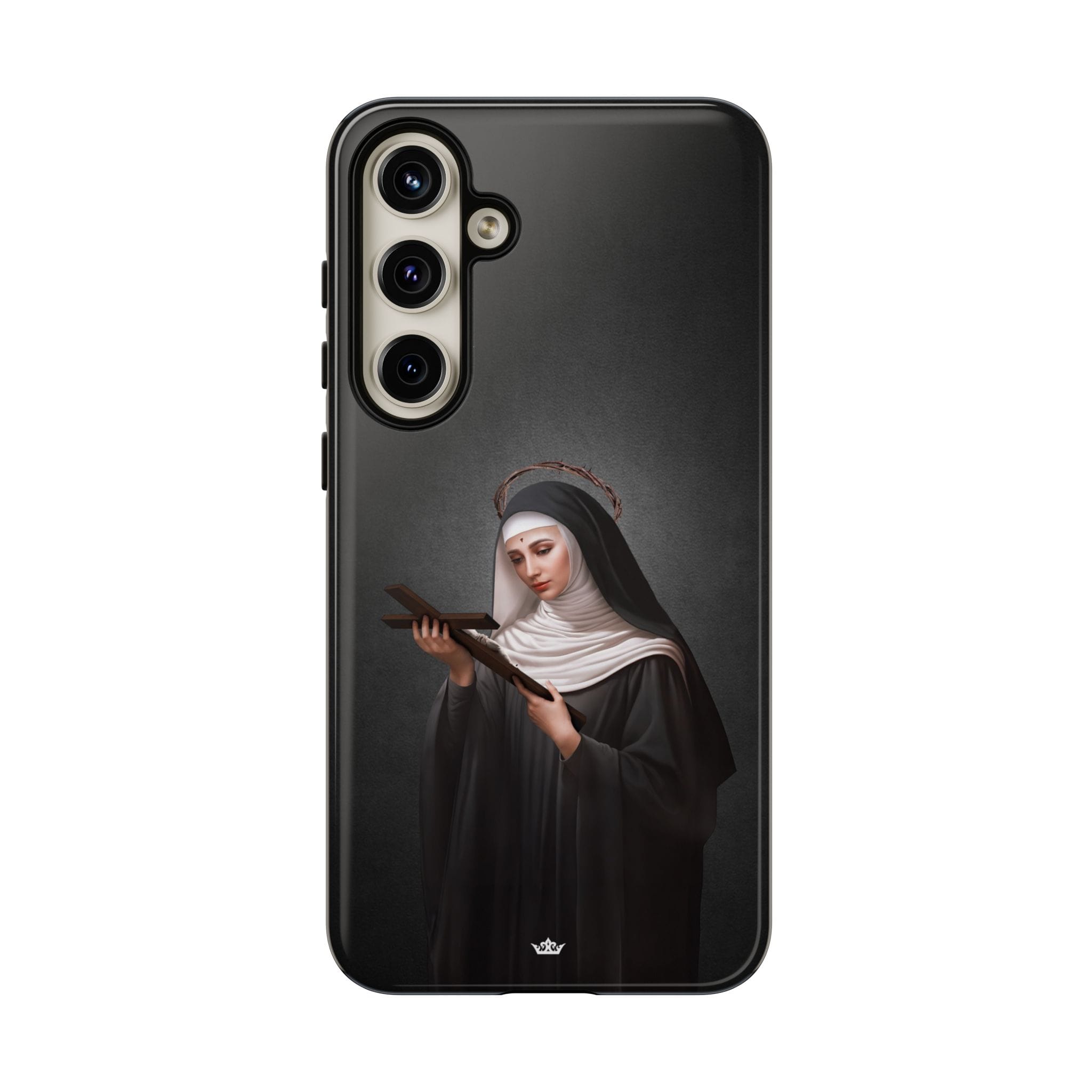 St. Rita of Cascia Hard Phone Case (Dark) Copyright VENXARA