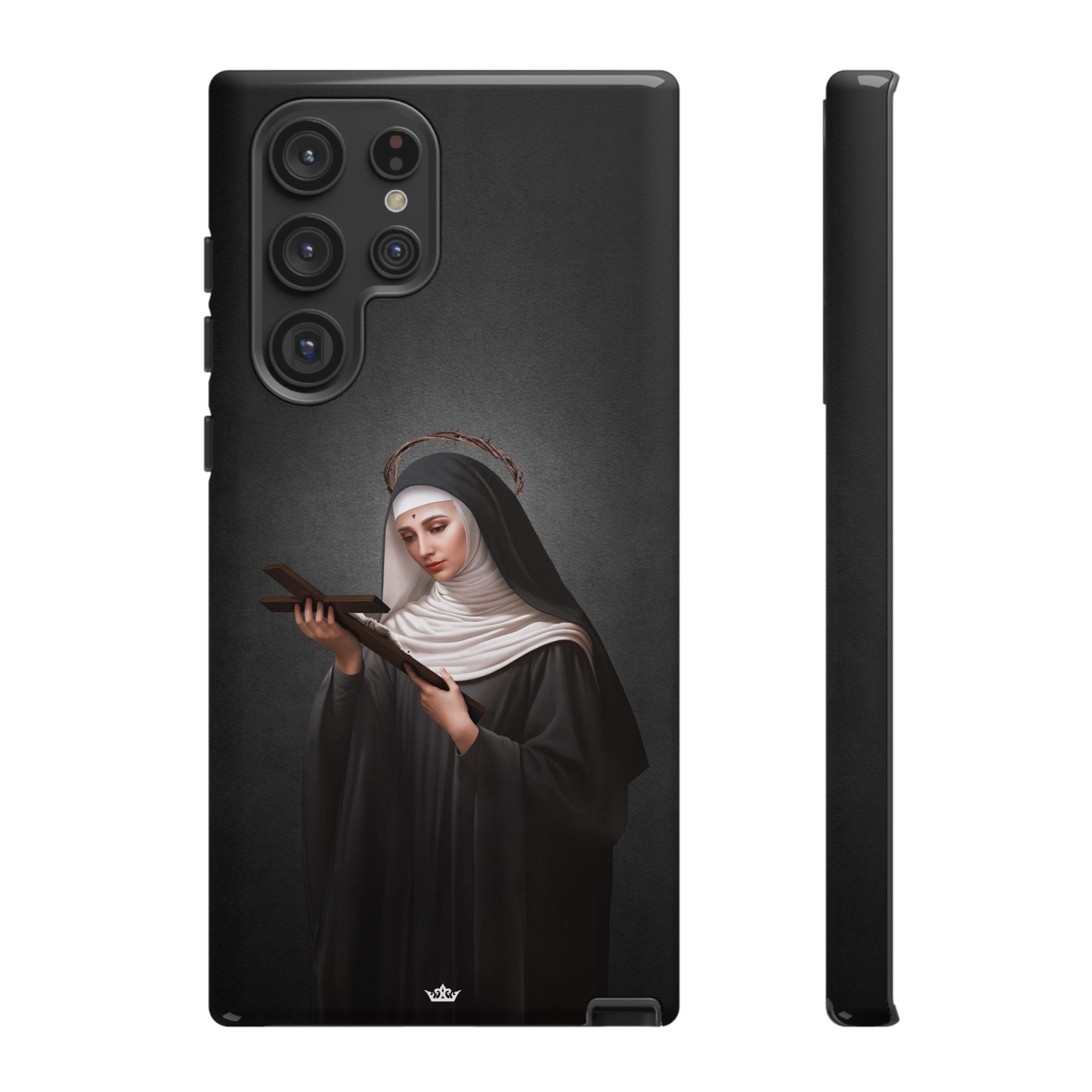 St. Rita of Cascia Hard Phone Case (Dark) Copyright VENXARA