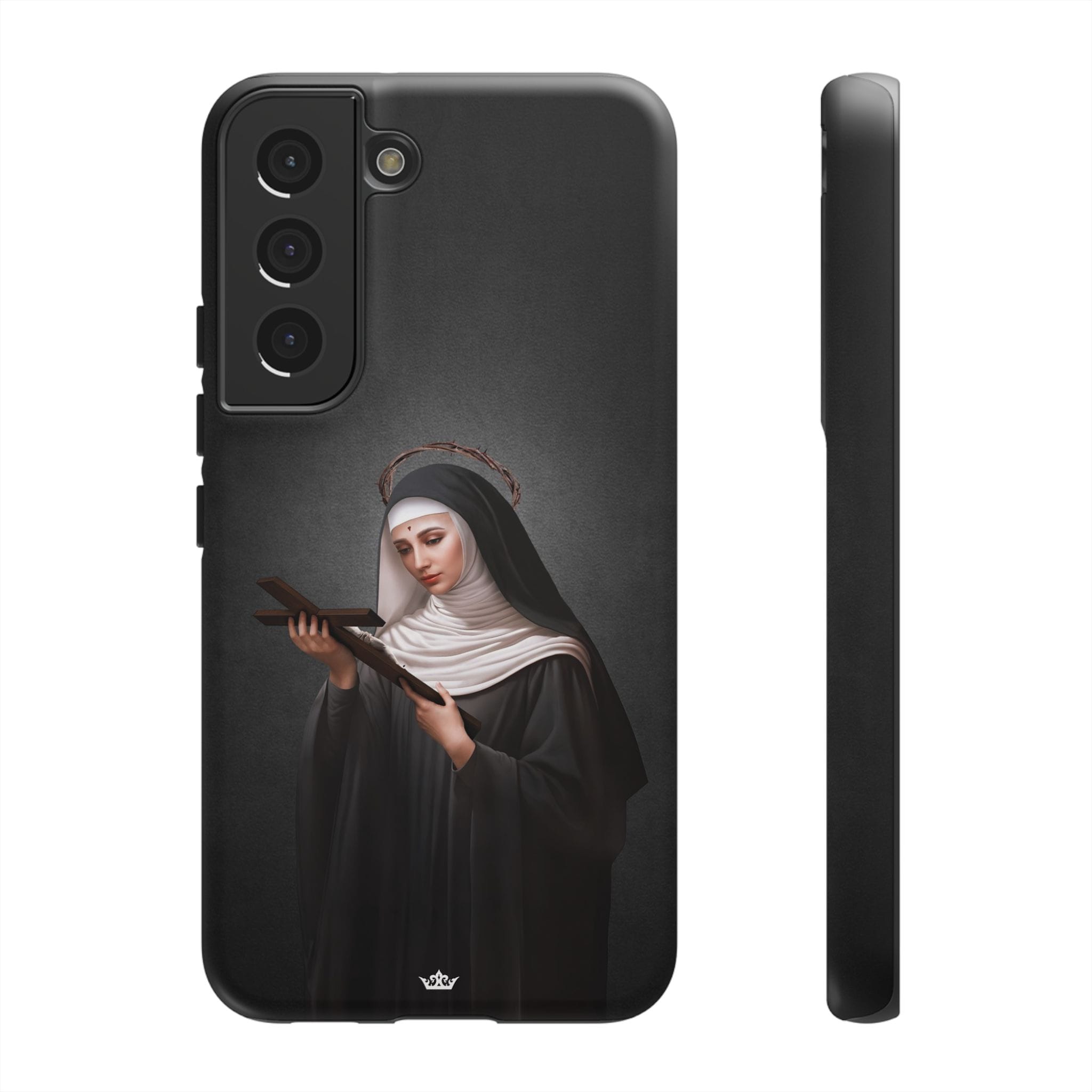 St. Rita of Cascia Hard Phone Case (Dark) Copyright VENXARA