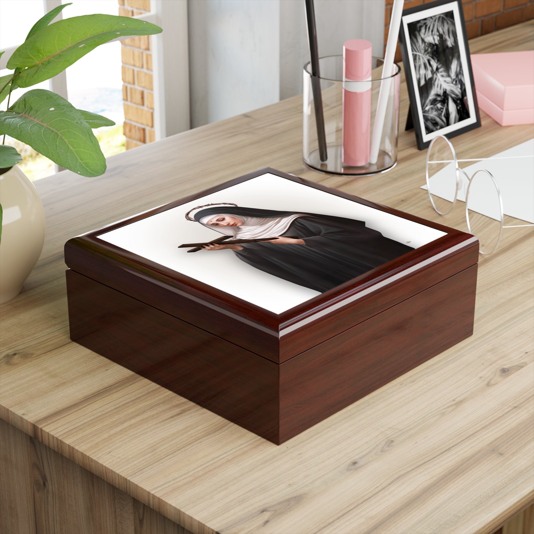 St. Rita of Cascia Keepsake Box - VENXARA®