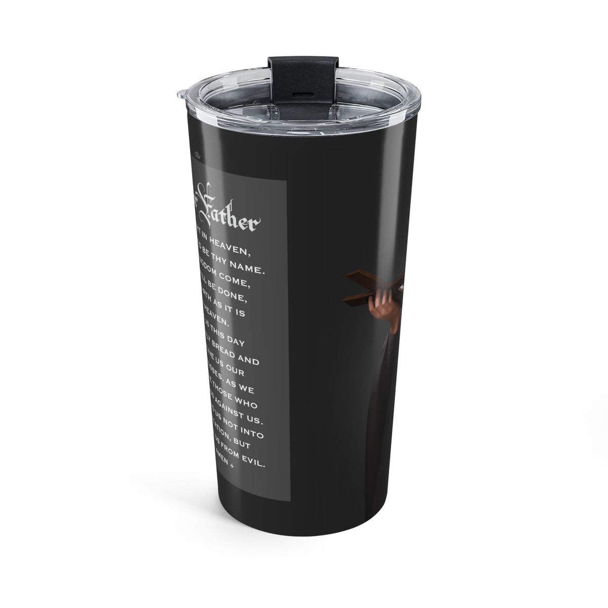 St. Rita of Cascia Lord's Prayer Tumbler (Ash 20 oz) Copyright VENXARA