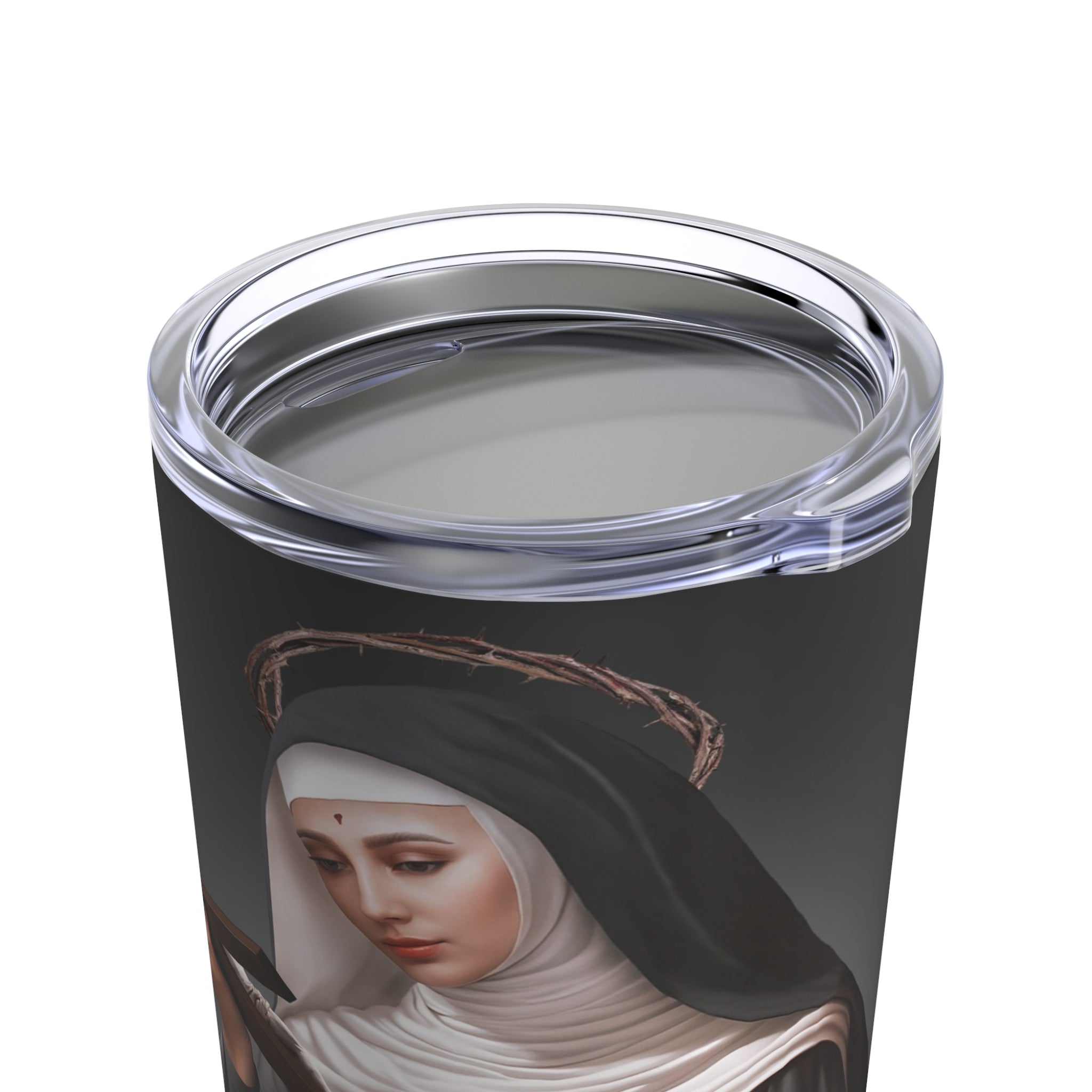 St. Rita of Cascia Lord's Prayer Tumbler 20 oz. (Ash) - VENXARA®