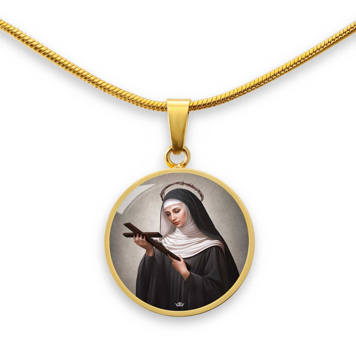 St. Rita of Cascia Pendant Necklace Copyright VENXARA