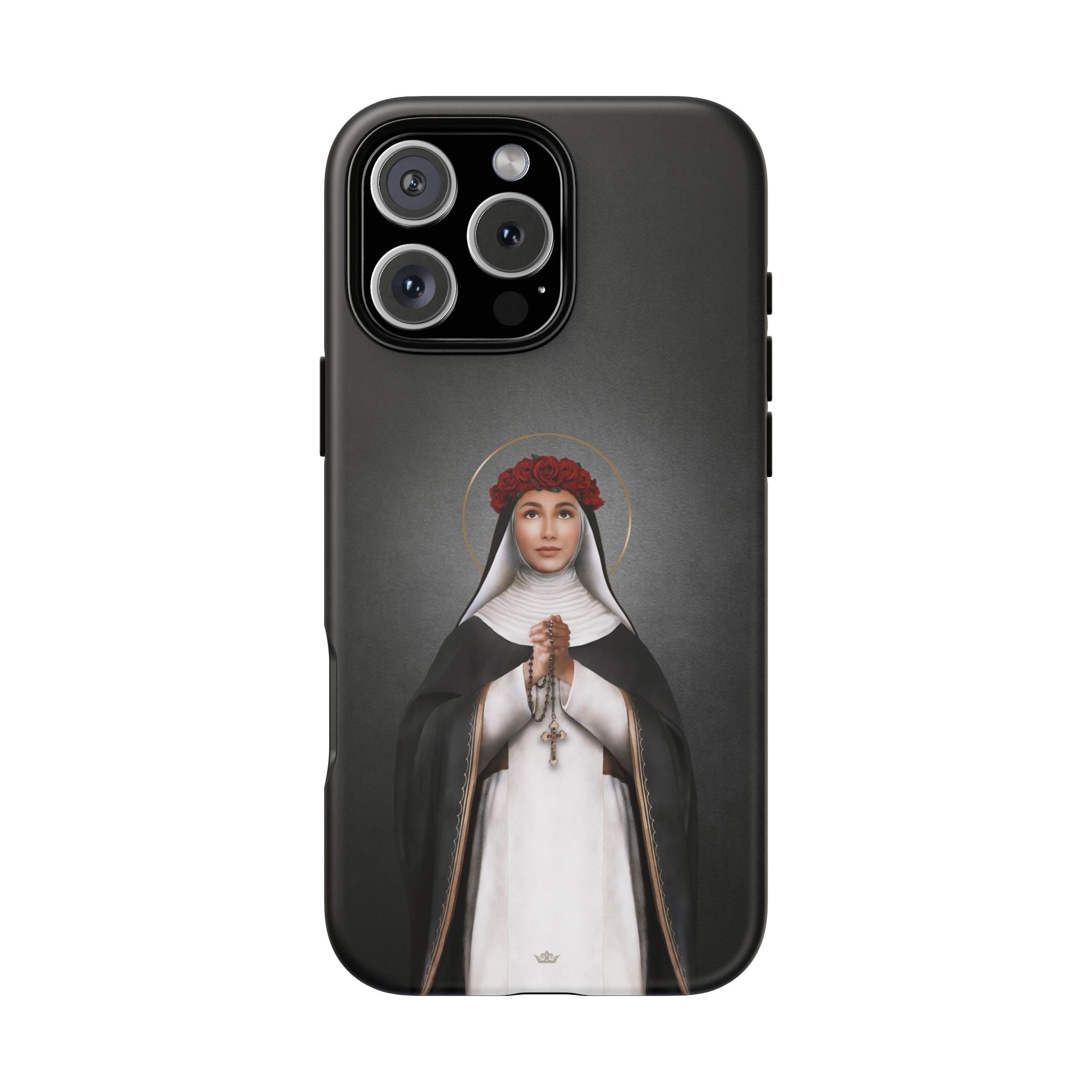 St. Rose of Lima Hard Phone Case (Dark) - VENXARA®