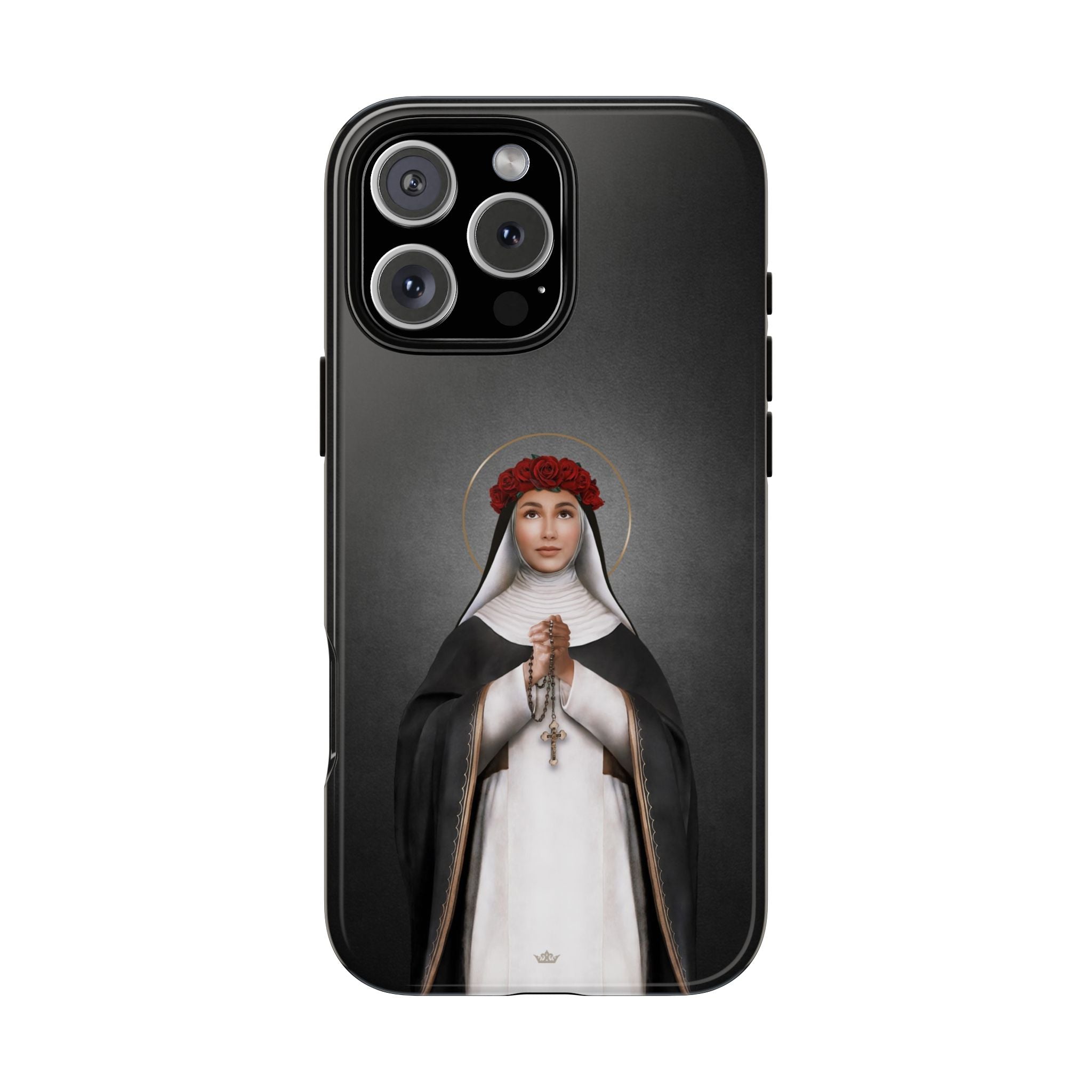 St. Rose of Lima Hard Phone Case (Dark) - VENXARA®
