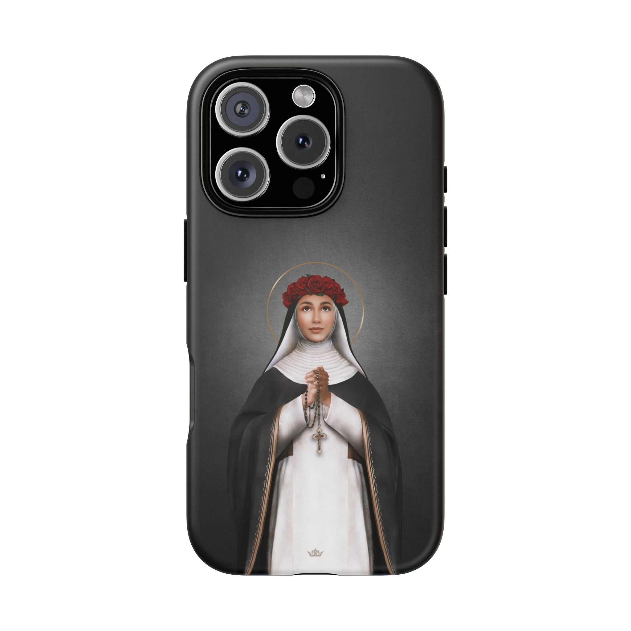 St. Rose of Lima Hard Phone Case (Dark) - VENXARA®