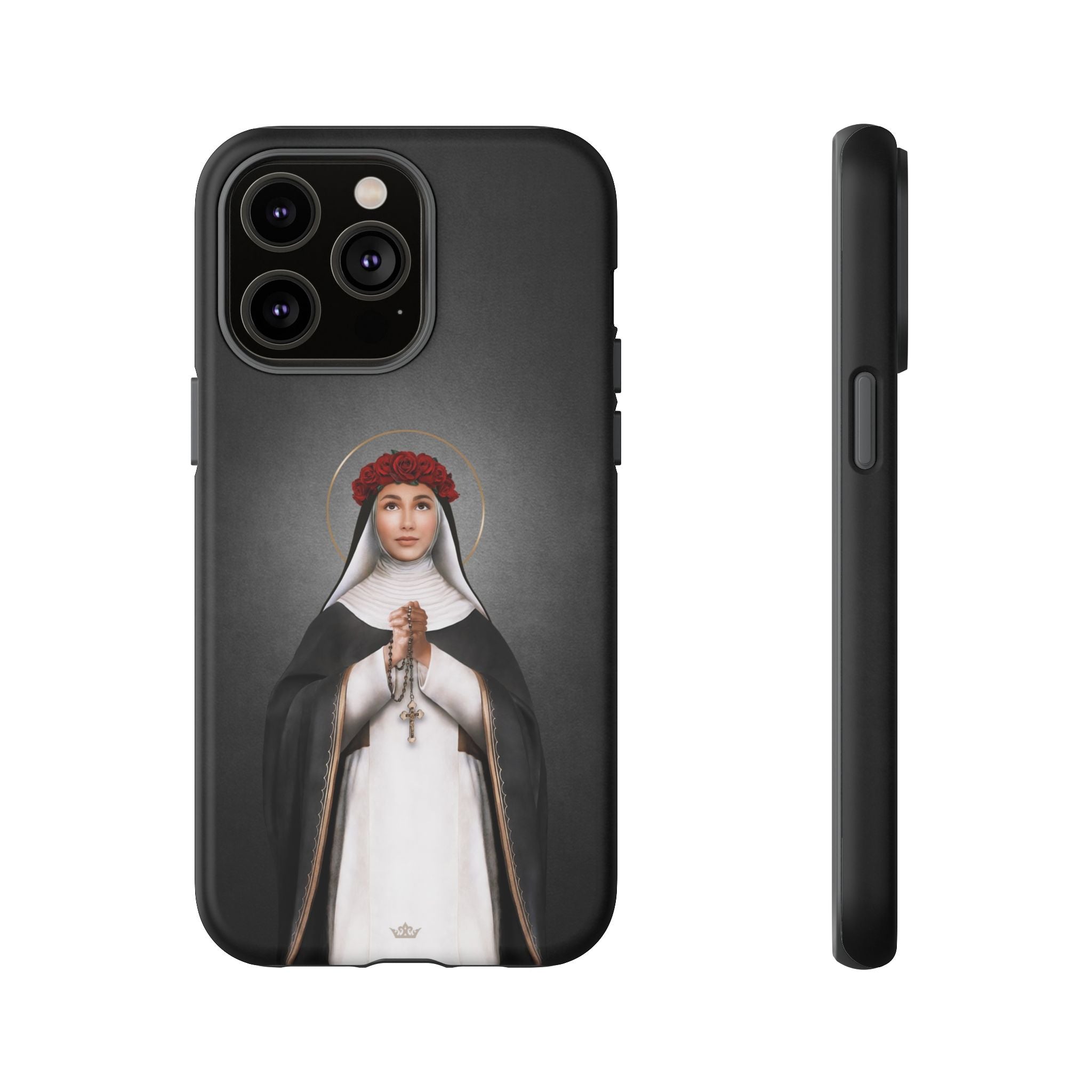 St. Rose of Lima Hard Phone Case (Dark) - VENXARA®