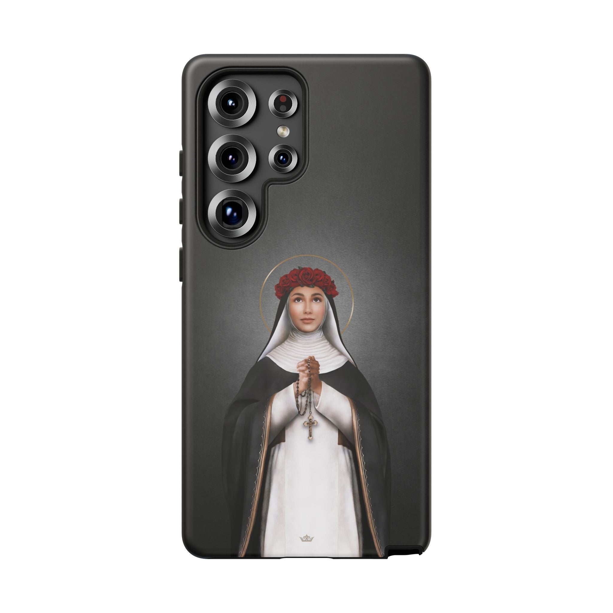 St. Rose of Lima Hard Phone Case (Dark) - VENXARA®