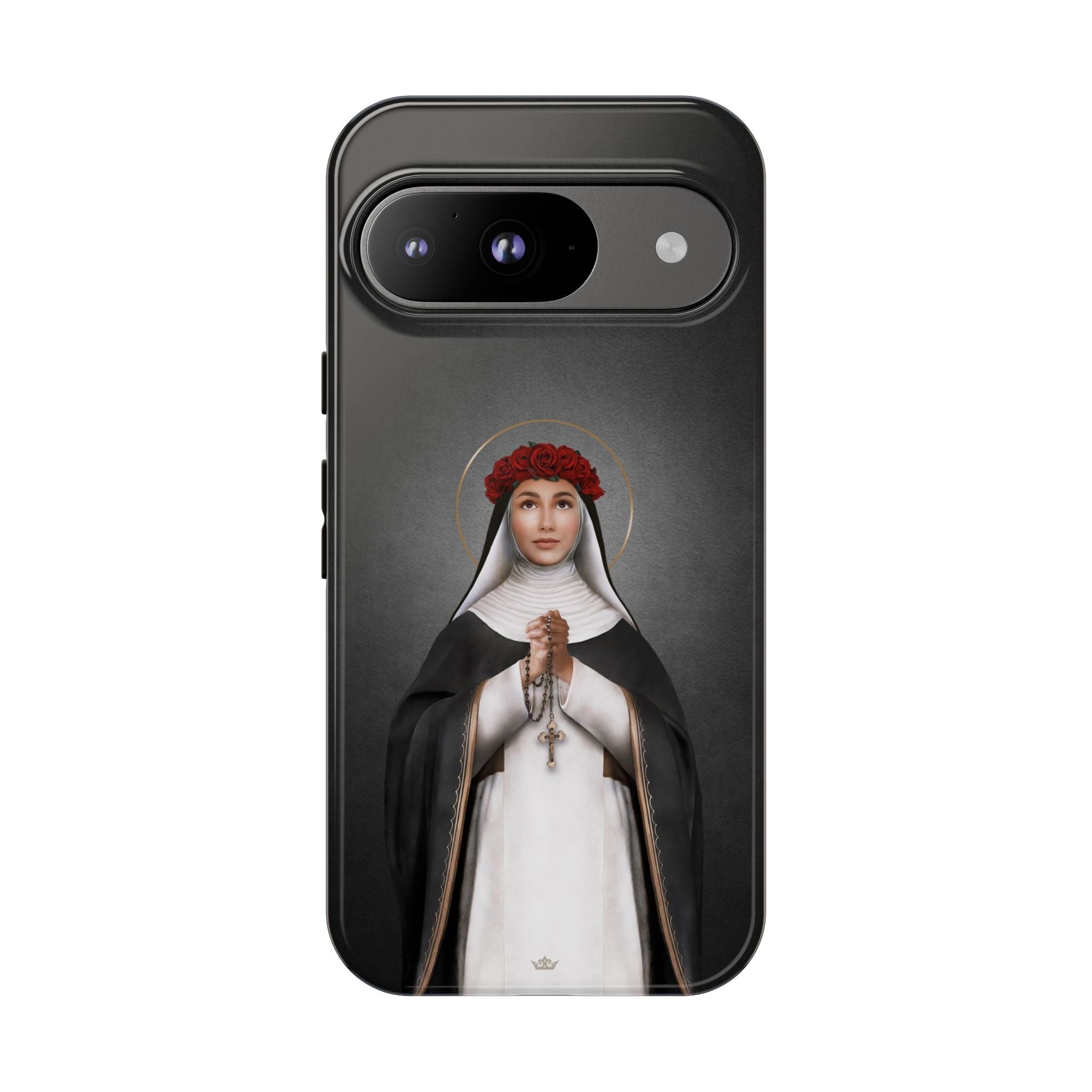 St. Rose of Lima Hard Phone Case (Dark) - VENXARA®