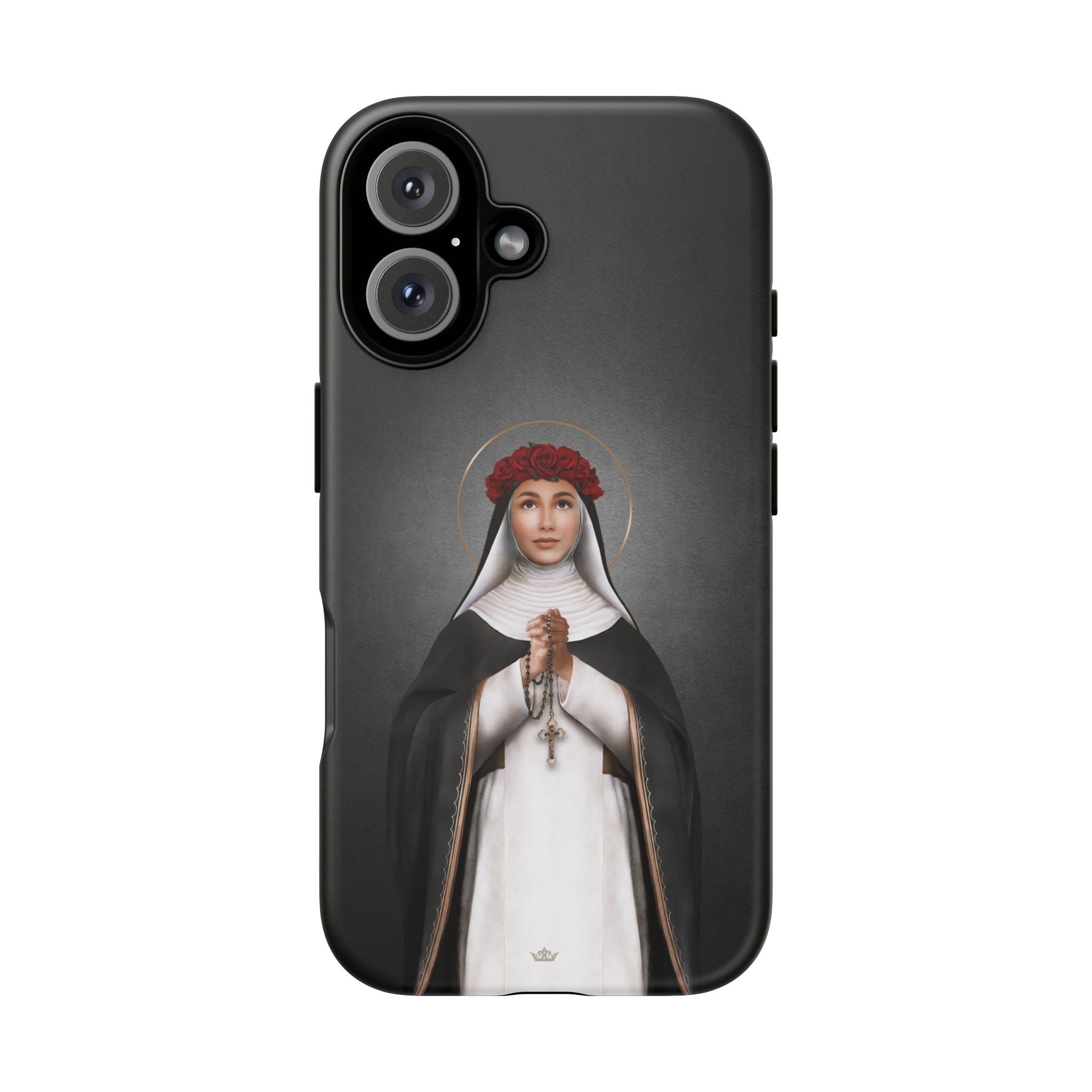 St. Rose of Lima Hard Phone Case (Dark) - VENXARA®