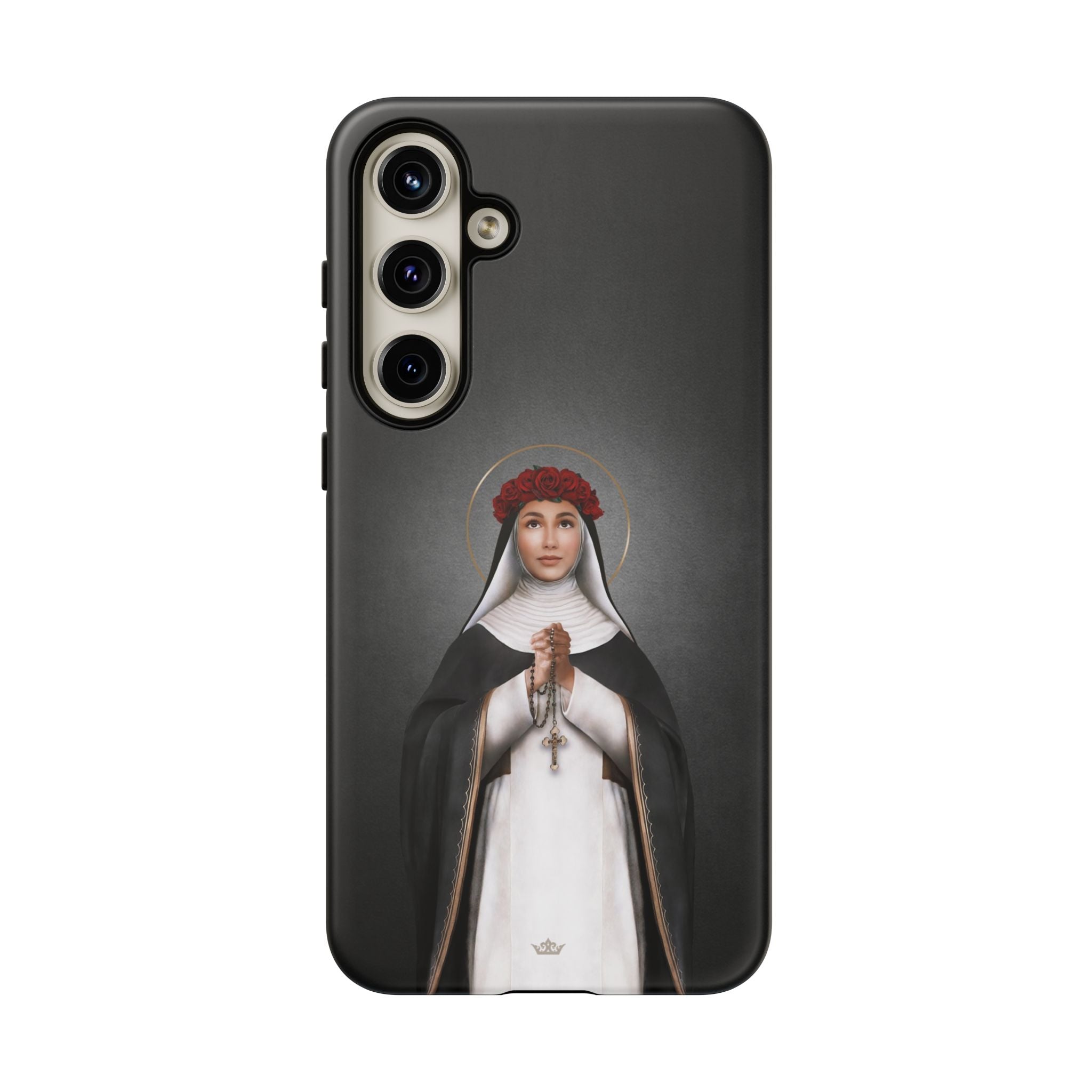 St. Rose of Lima Hard Phone Case (Dark) - VENXARA®