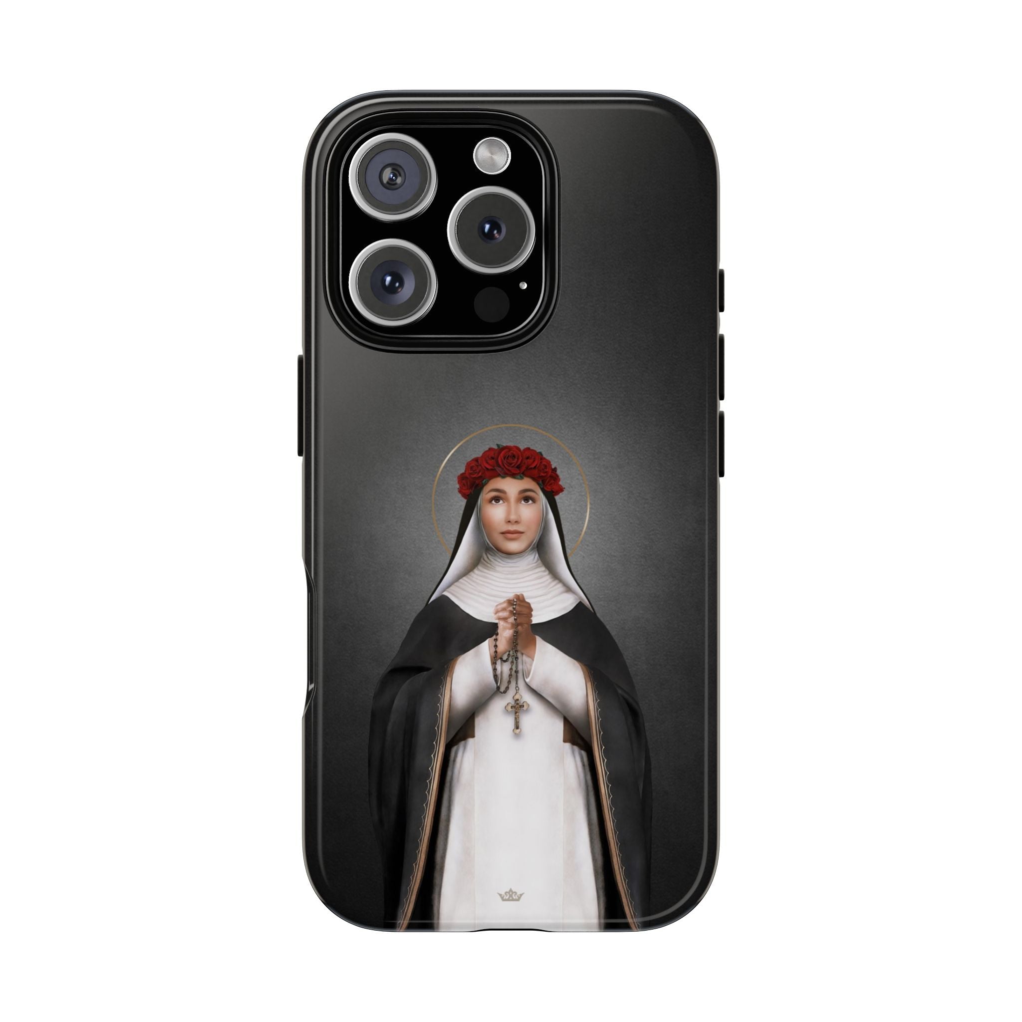 St. Rose of Lima Hard Phone Case (Dark) - VENXARA®