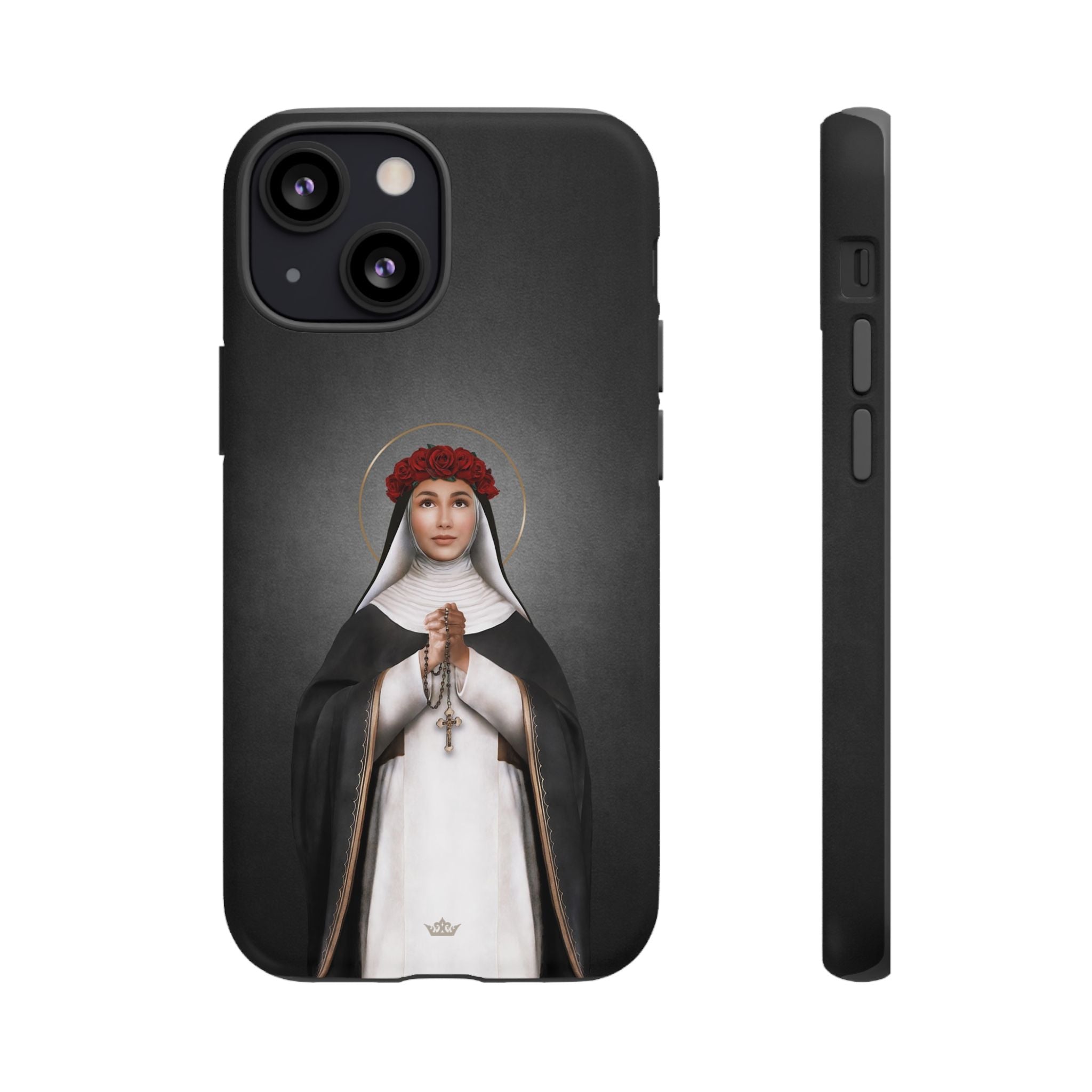 St. Rose of Lima Hard Phone Case (Dark) - VENXARA®