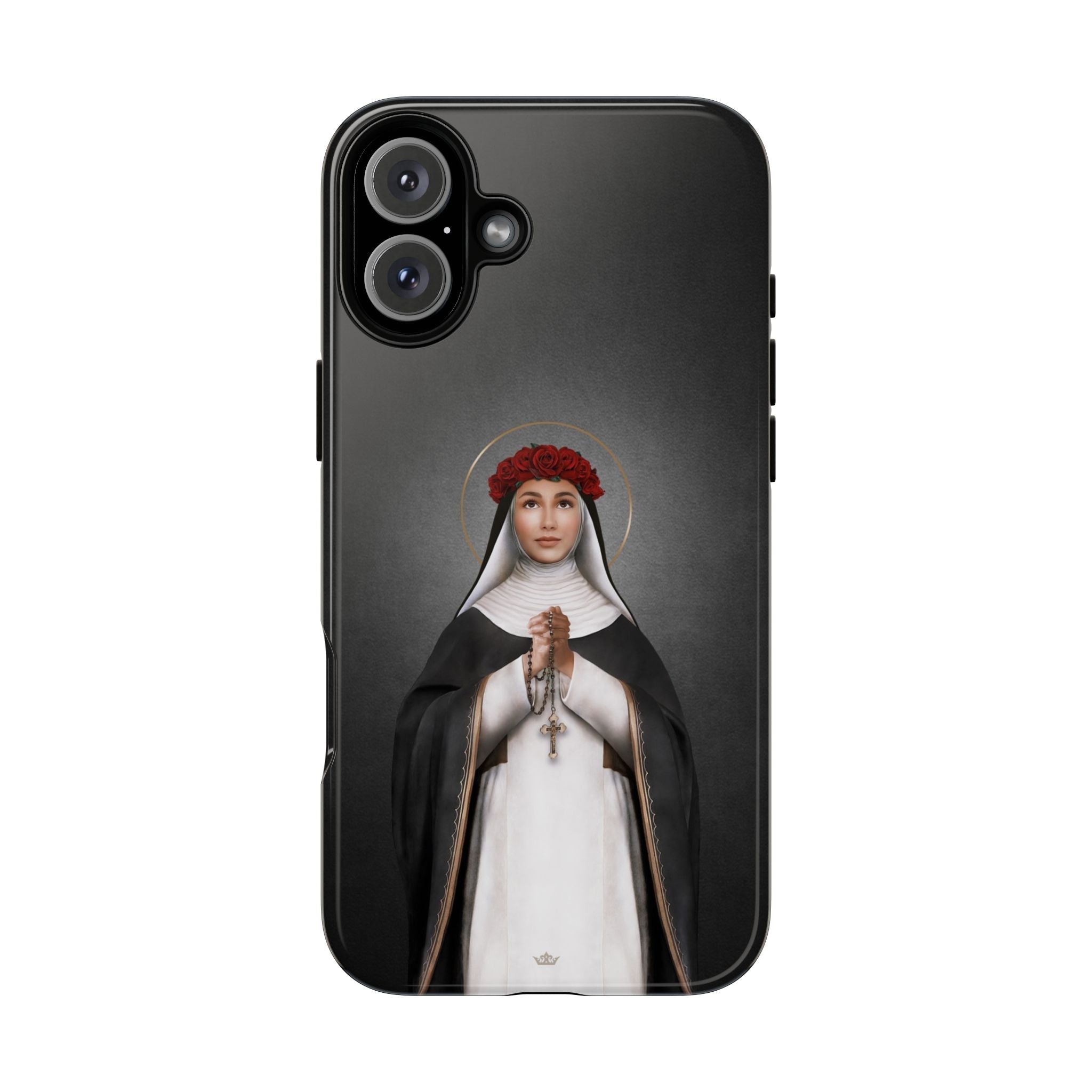 St. Rose of Lima Hard Phone Case (Dark) - VENXARA®