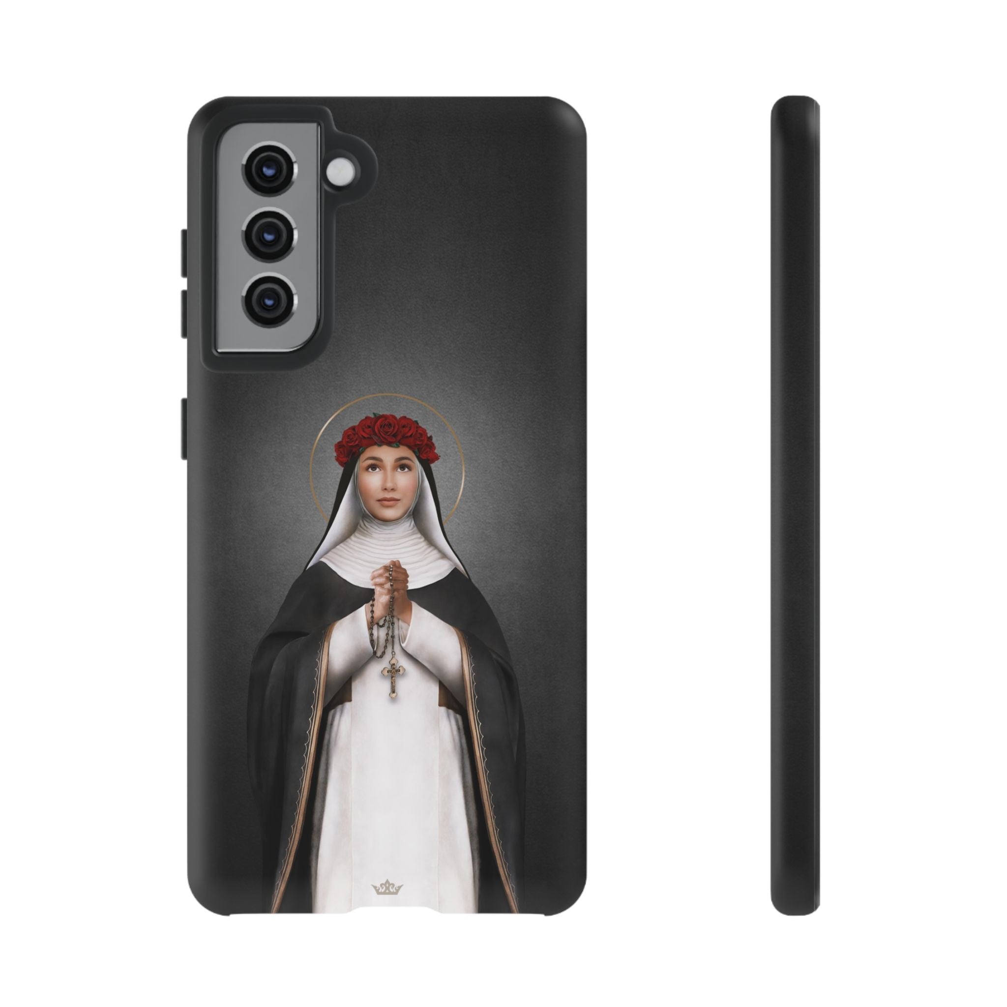 St. Rose of Lima Hard Phone Case (Dark) - VENXARA®