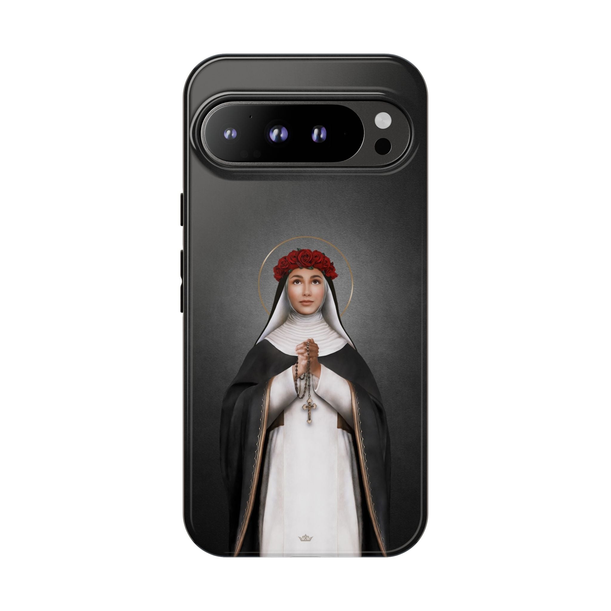 St. Rose of Lima Hard Phone Case (Dark) - VENXARA®