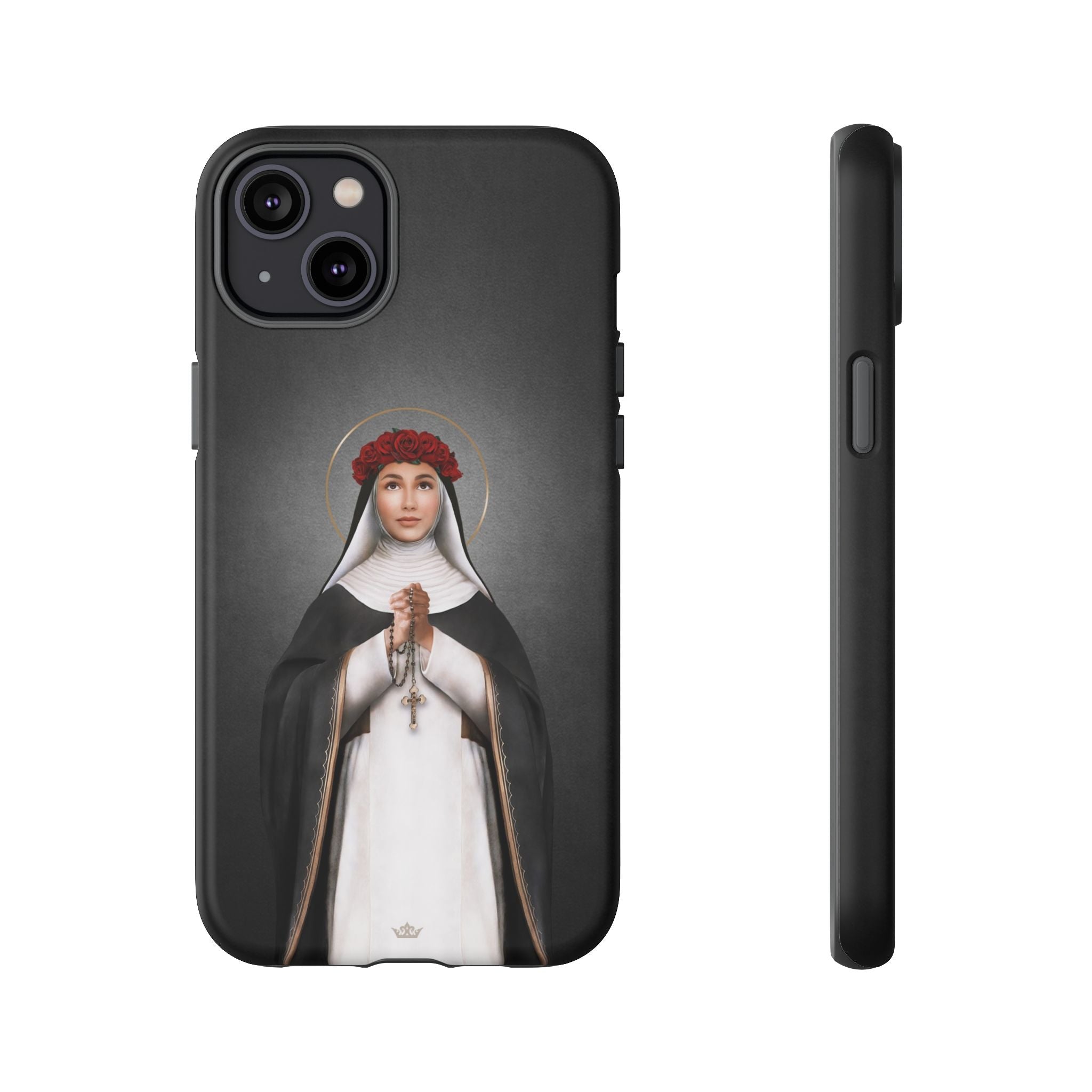 St. Rose of Lima Hard Phone Case (Dark) - VENXARA®