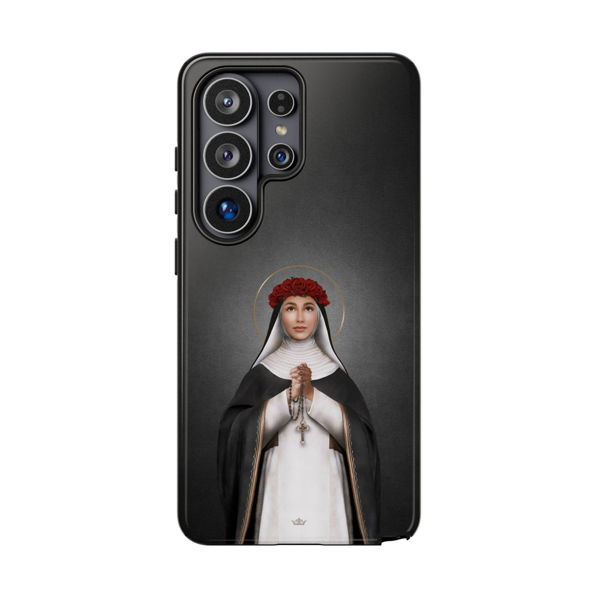 St. Rose of Lima Hard Phone Case (Dark) Copyright VENXARA