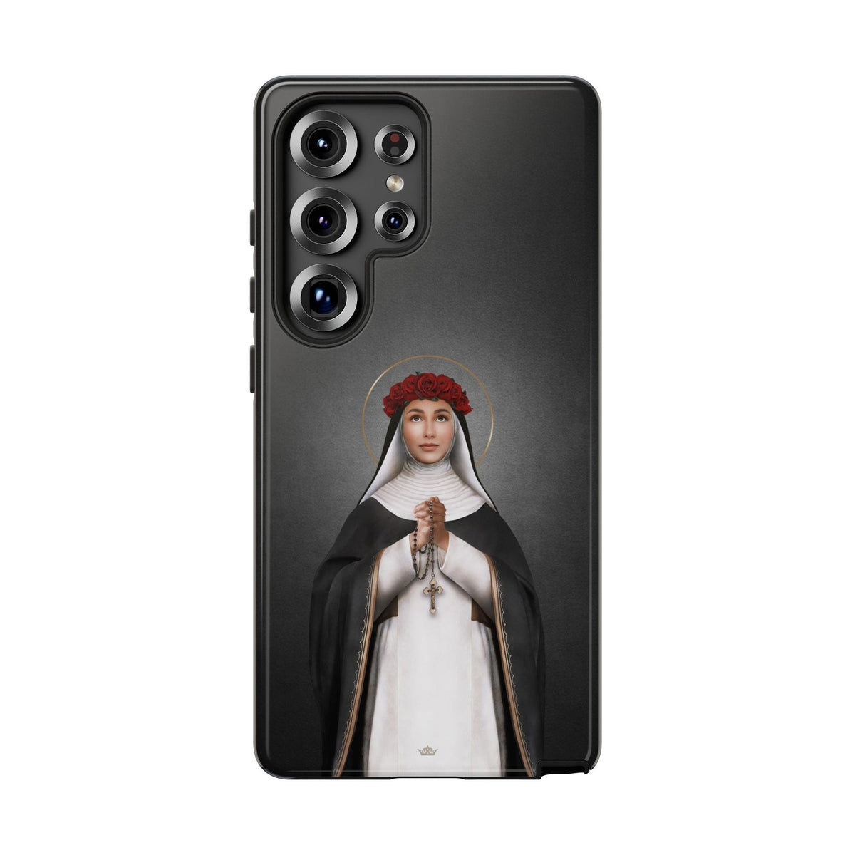 St. Rose of Lima Hard Phone Case (Dark) Copyright VENXARA