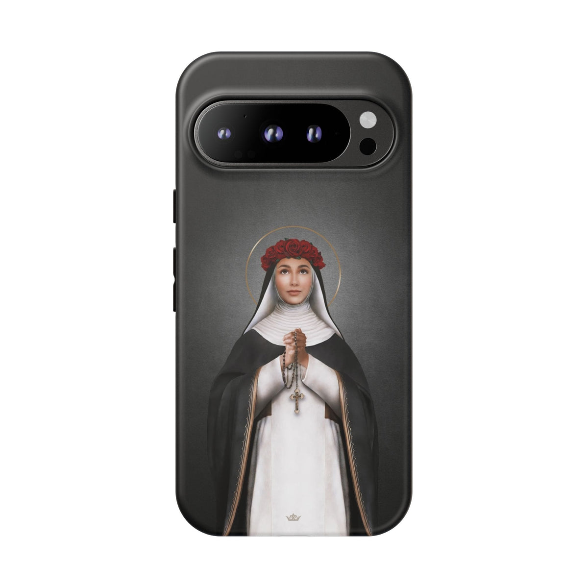 St. Rose of Lima Hard Phone Case (Dark) Copyright VENXARA