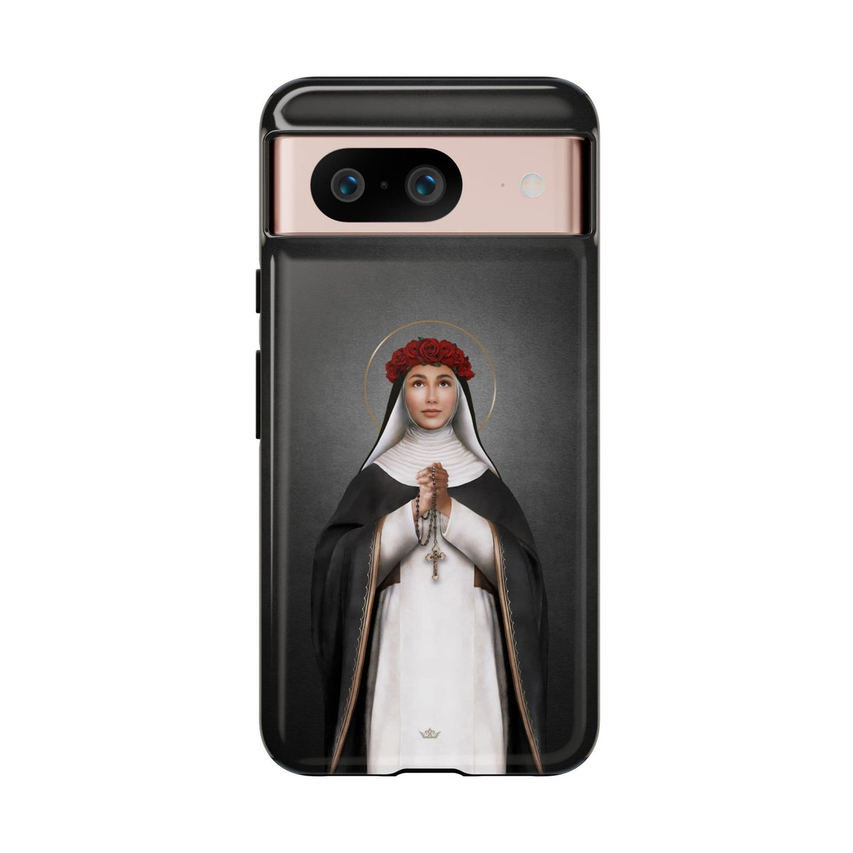 St. Rose of Lima Hard Phone Case (Dark) Copyright VENXARA