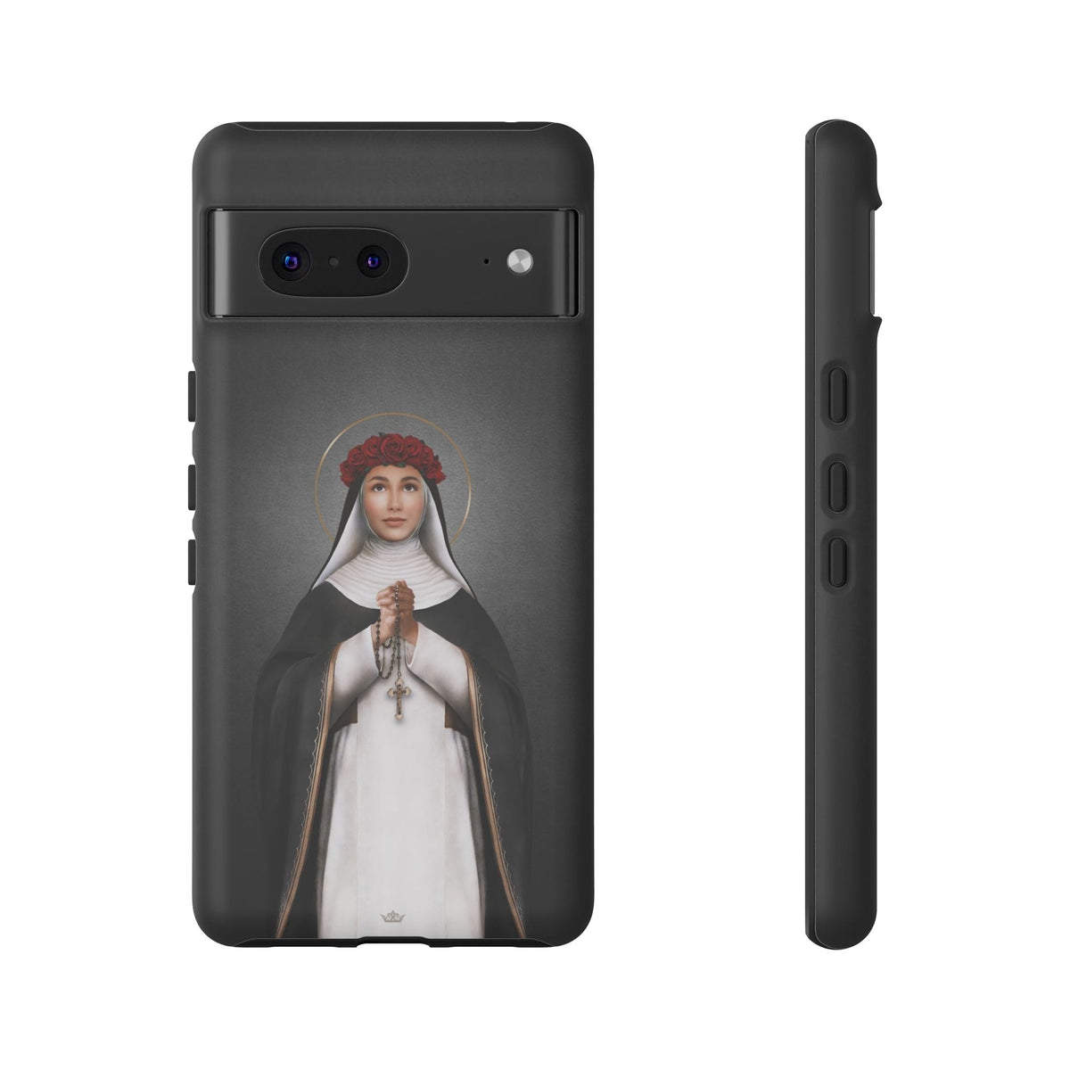 St. Rose of Lima Hard Phone Case (Dark) Copyright VENXARA