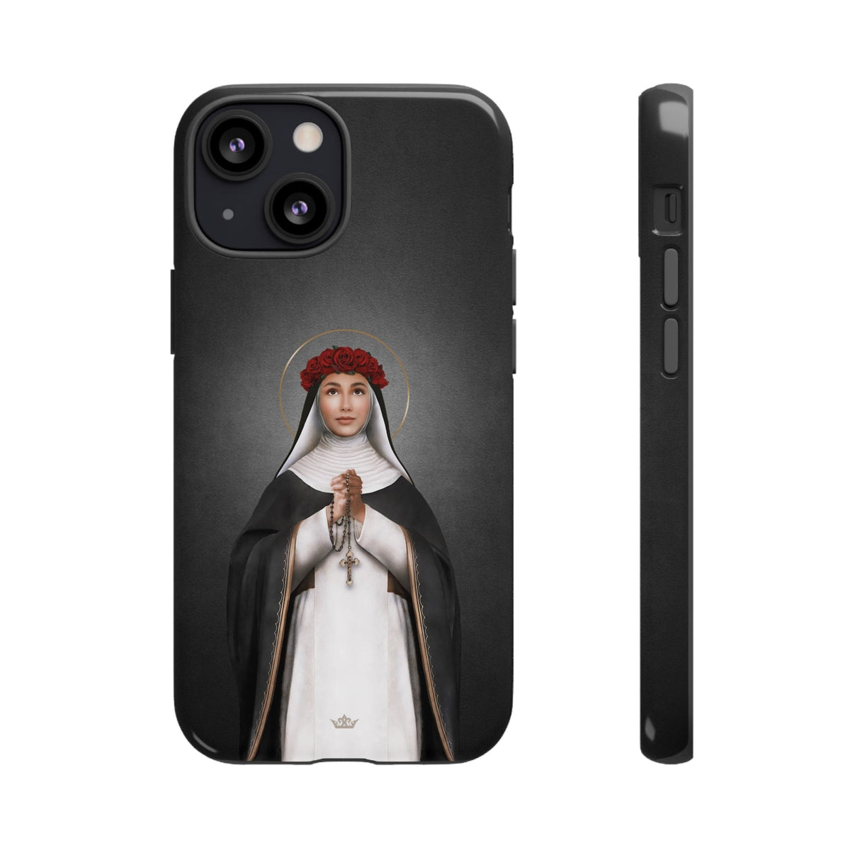St. Rose of Lima Hard Phone Case (Dark) Copyright VENXARA