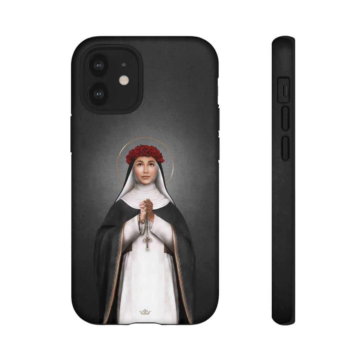 St. Rose of Lima Hard Phone Case (Dark) Copyright VENXARA