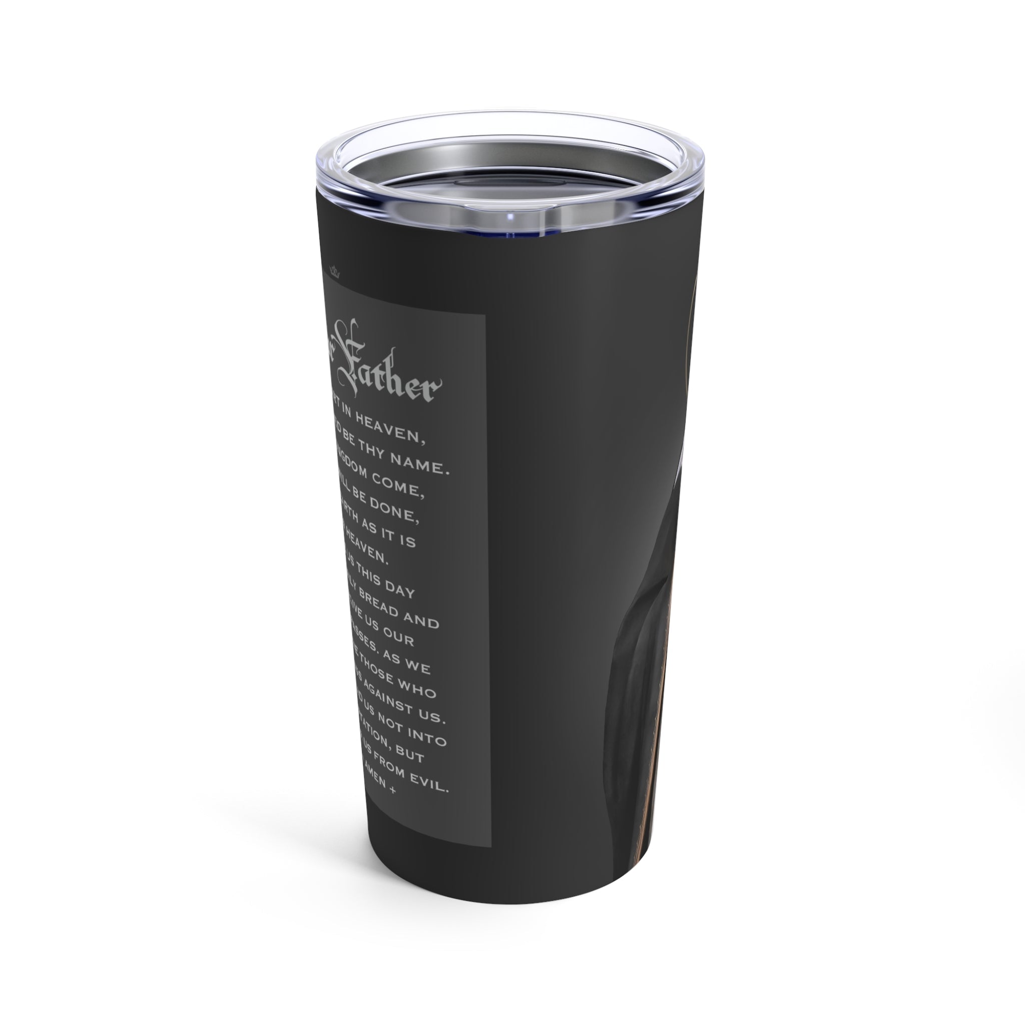 St. Rose of Lima Lord's Prayer Tumbler 20 oz. (Ash) - VENXARA®