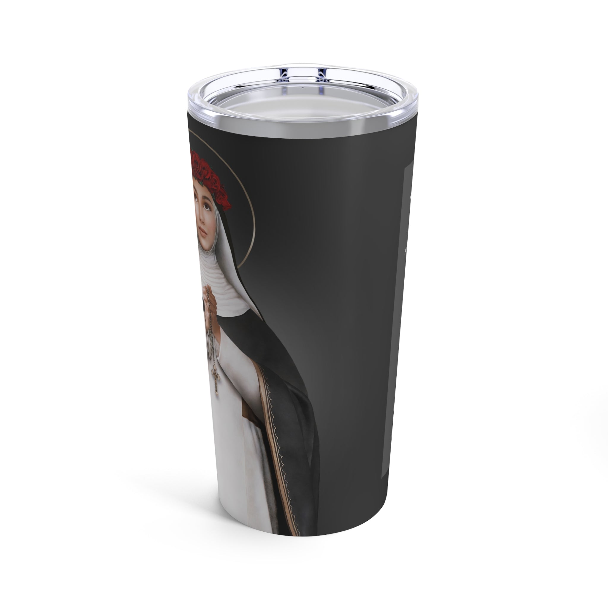 St. Rose of Lima Lord's Prayer Tumbler 20 oz. (Ash) - VENXARA®