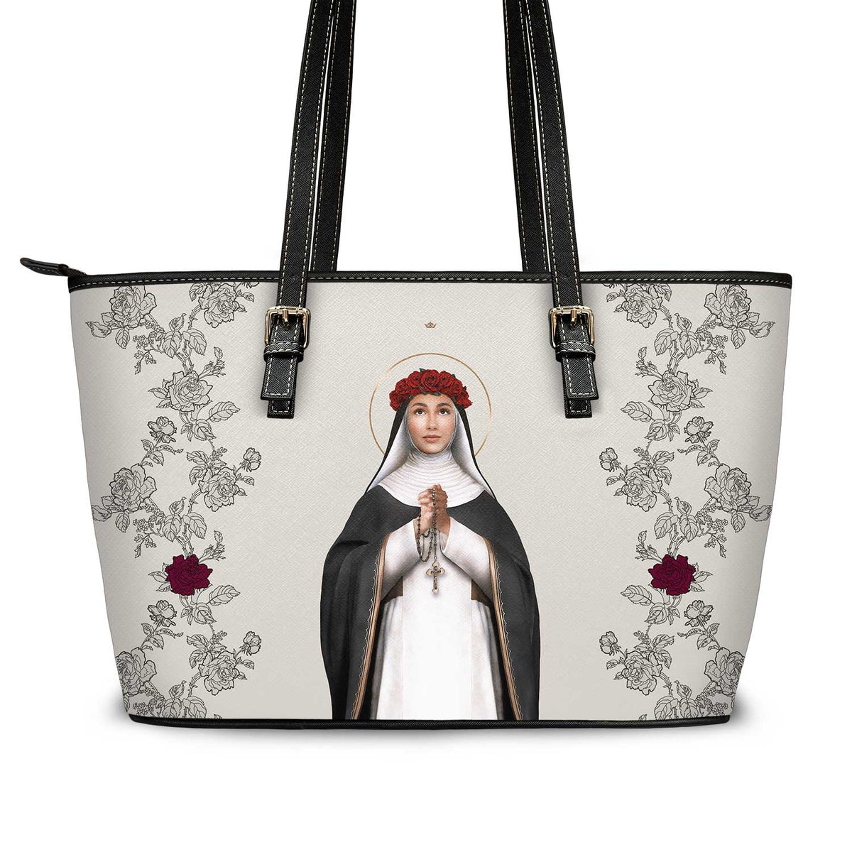 St. Rose of Lima Tote Bag (Sand) Copyright VENXARA