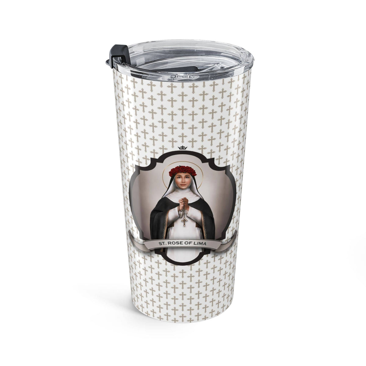 St. Rose of Lima Tumbler (Crosses 20 oz) Copyright VENXARA