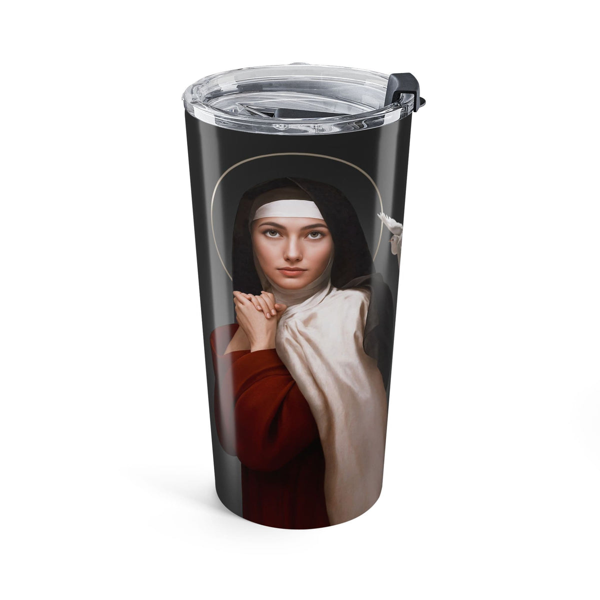 St. Teresa of Avila Lord's Prayer Tumbler (Ash 20 oz) Copyright VENXARA