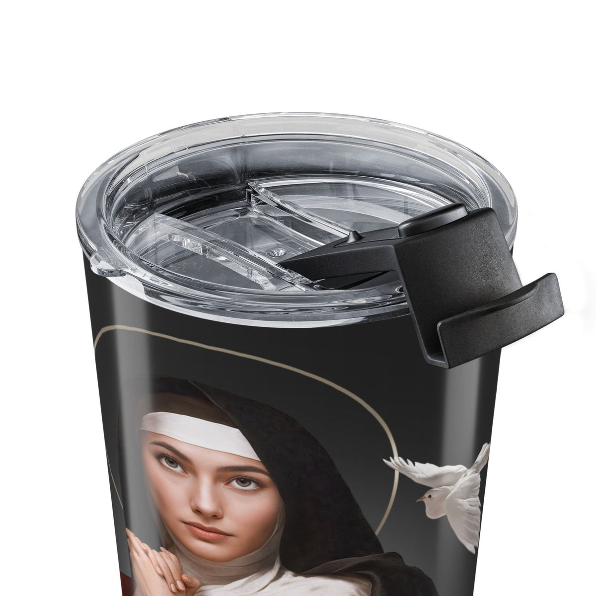 St. Teresa of Avila Lord's Prayer Tumbler (Ash 20 oz) Copyright VENXARA