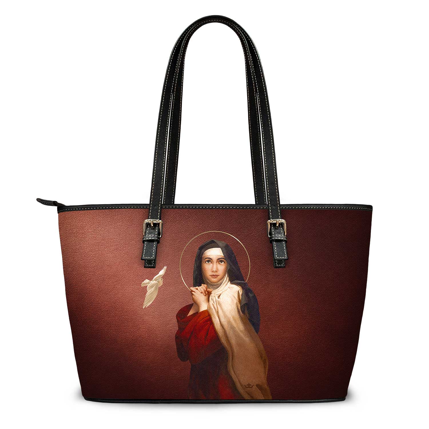 St. Teresa of Avila Tote Bag (Currant) - VENXARA®