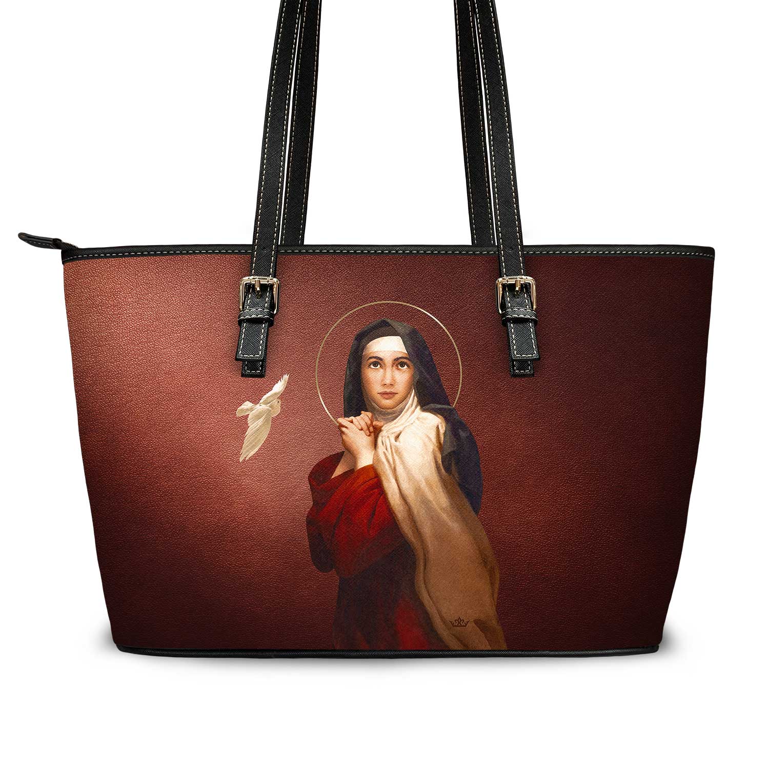 St. Teresa of Avila Tote Bag (Currant) - VENXARA®
