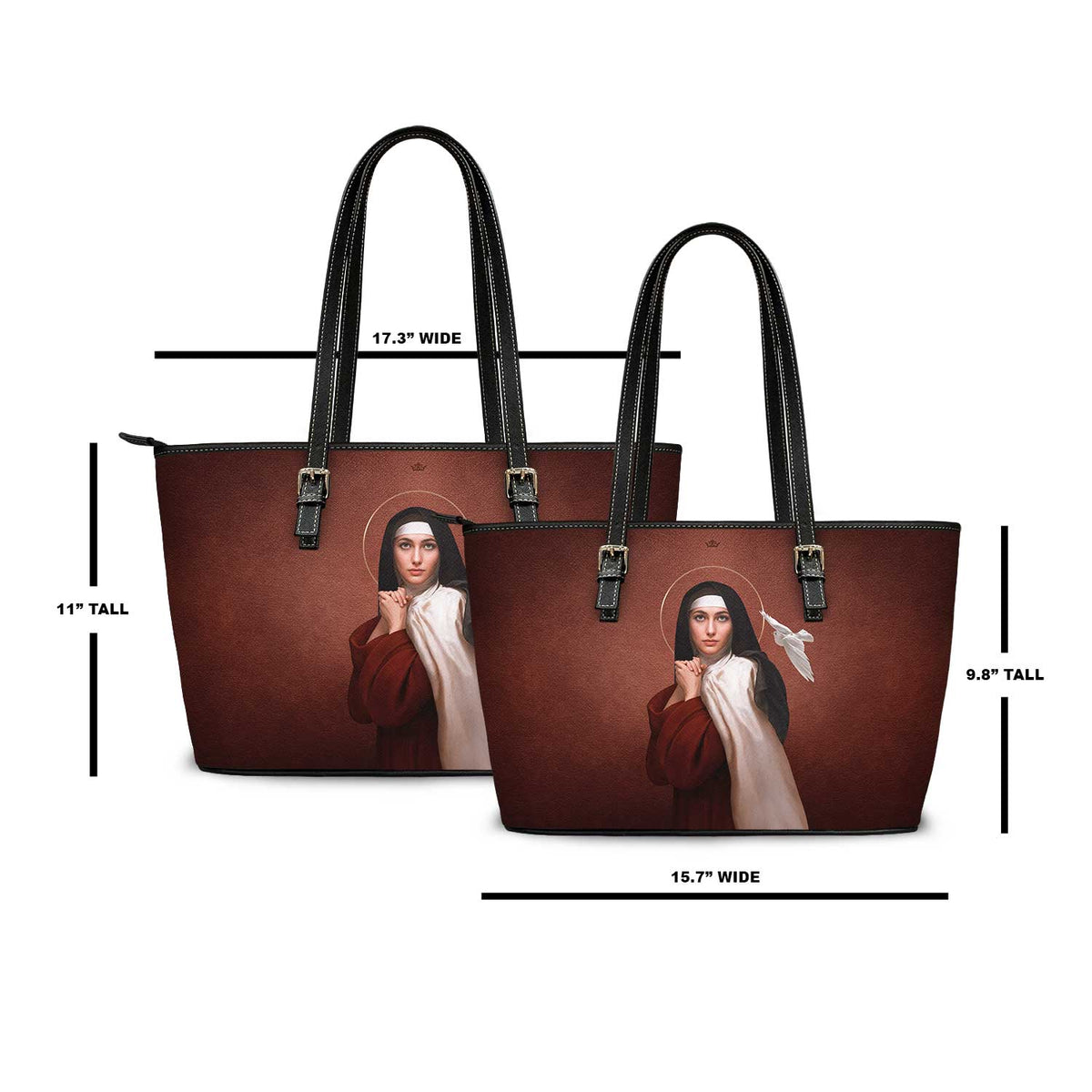 St. Teresa of Avila Tote Bag (Currant) Copyright VENXARA