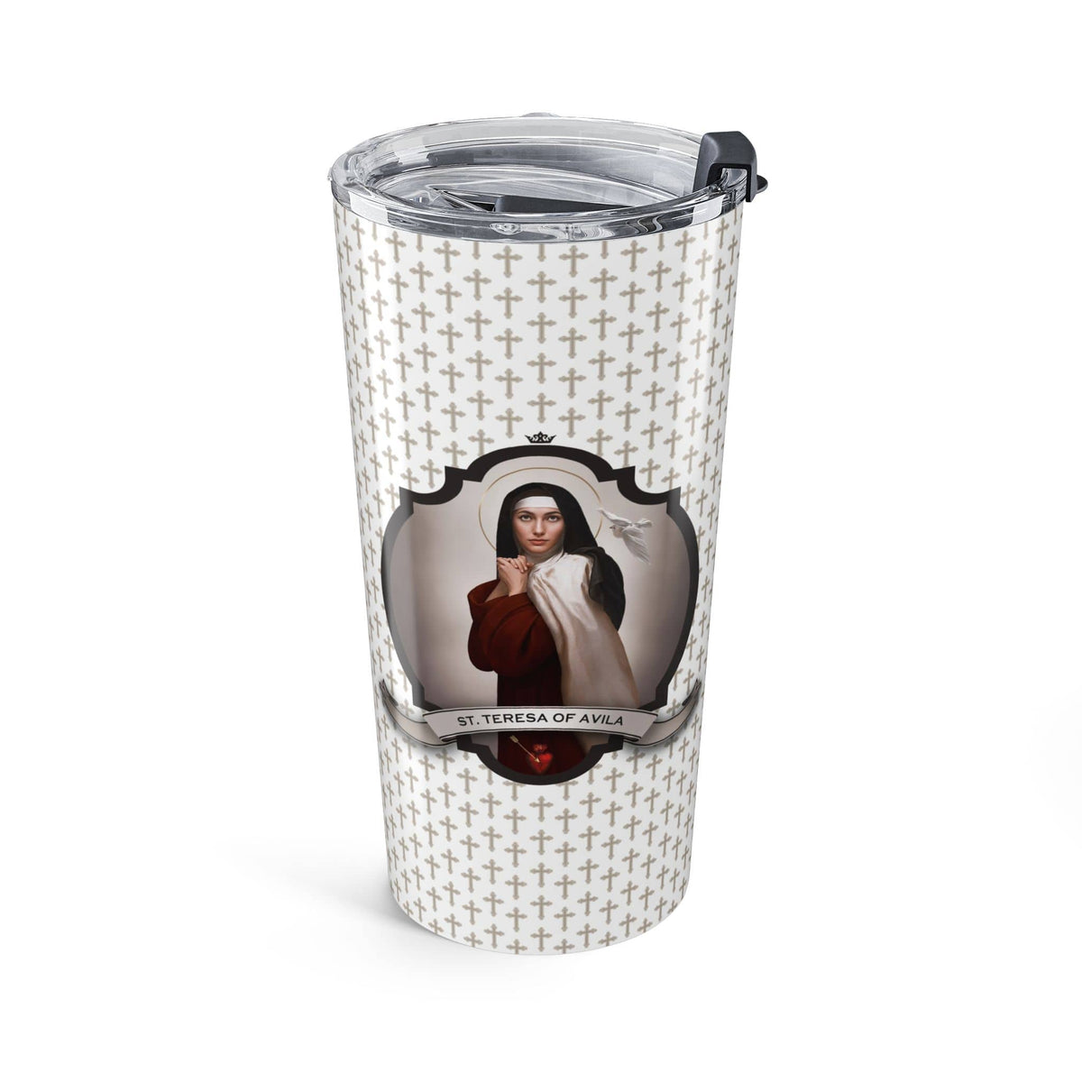 St. Teresa of Avila Tumbler (Crosses 20 oz) Copyright VENXARA