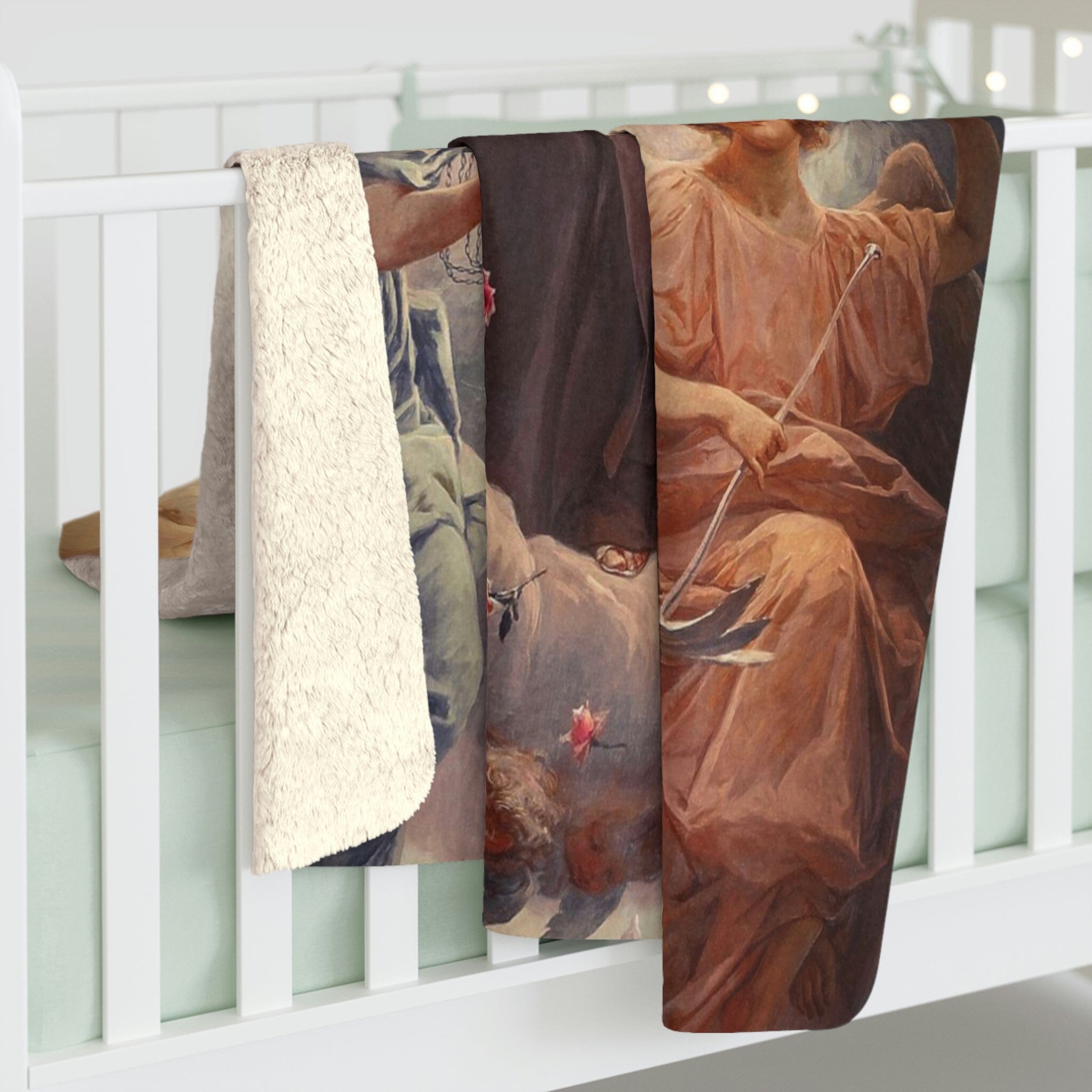 St. Therese of Lisieux and the Angels Sherpa Fleece Blanket - VENXARA®