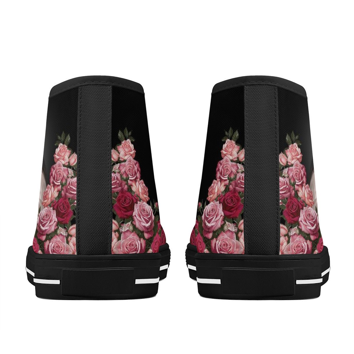 St. Therese of Lisieux Comfort Canvas High Top Shoes (Black/Black) - VENXARA®