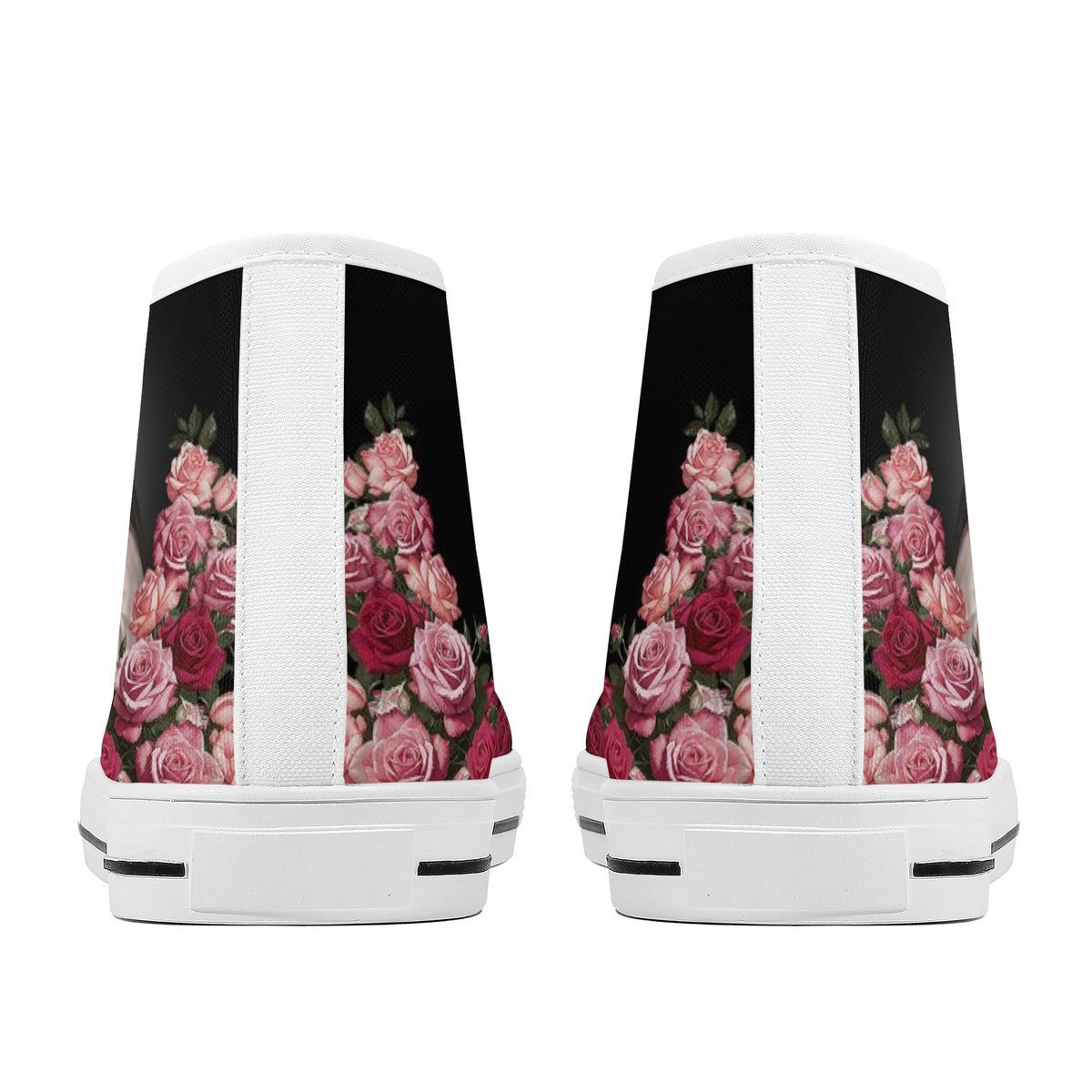St. Therese of Lisieux Comfort Canvas High Top Shoes (Black/White) - VENXARA®
