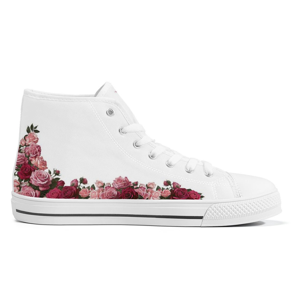 St. Therese of Lisieux Comfort Canvas High Top Shoes (White) - VENXARA®