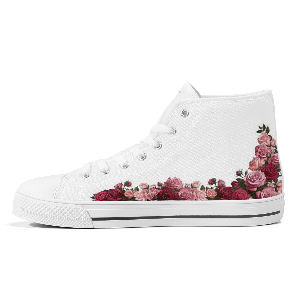 St. Therese of Lisieux Comfort Canvas High Top Shoes (White) - VENXARA®