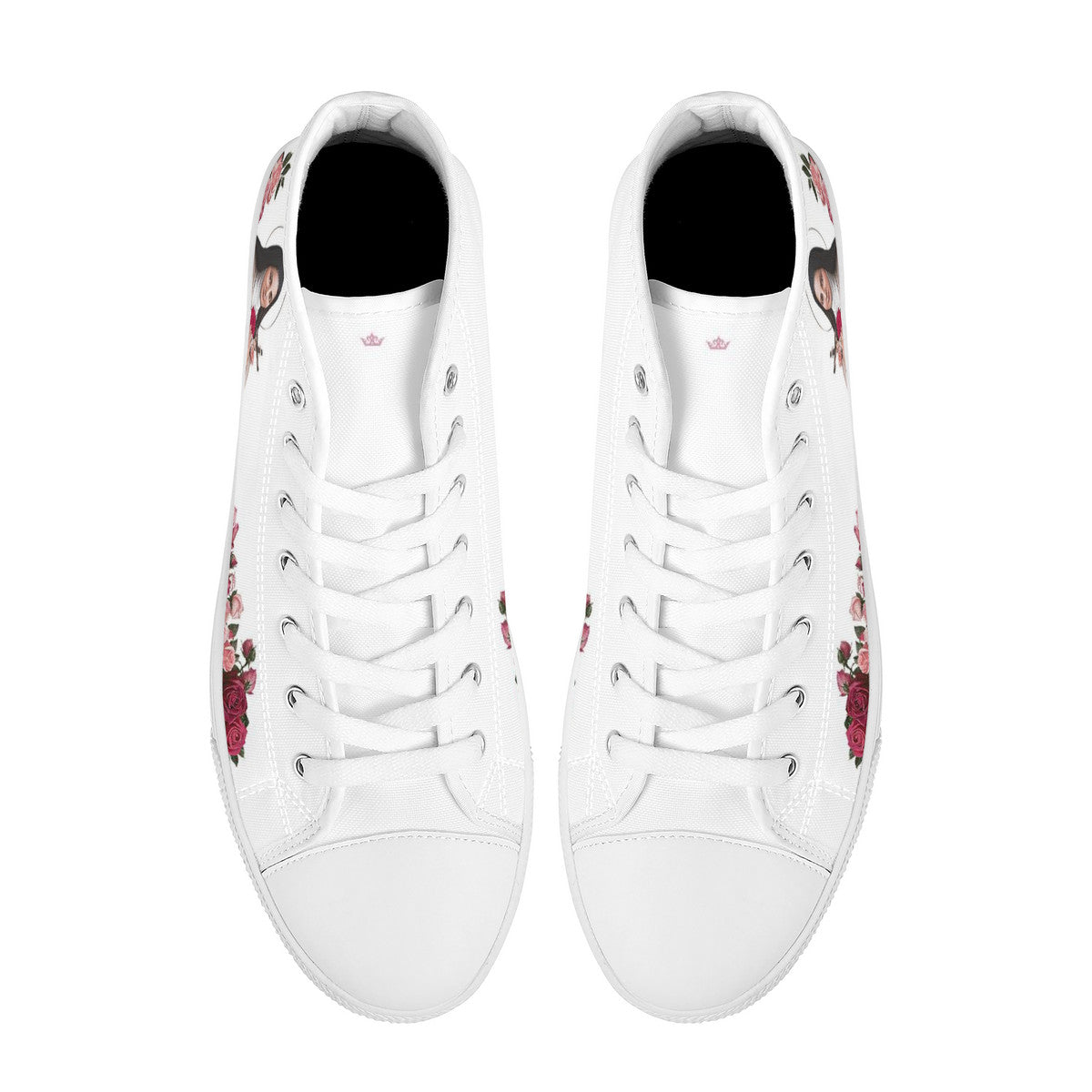 St. Therese of Lisieux Comfort Canvas High Top Shoes (White) - VENXARA®